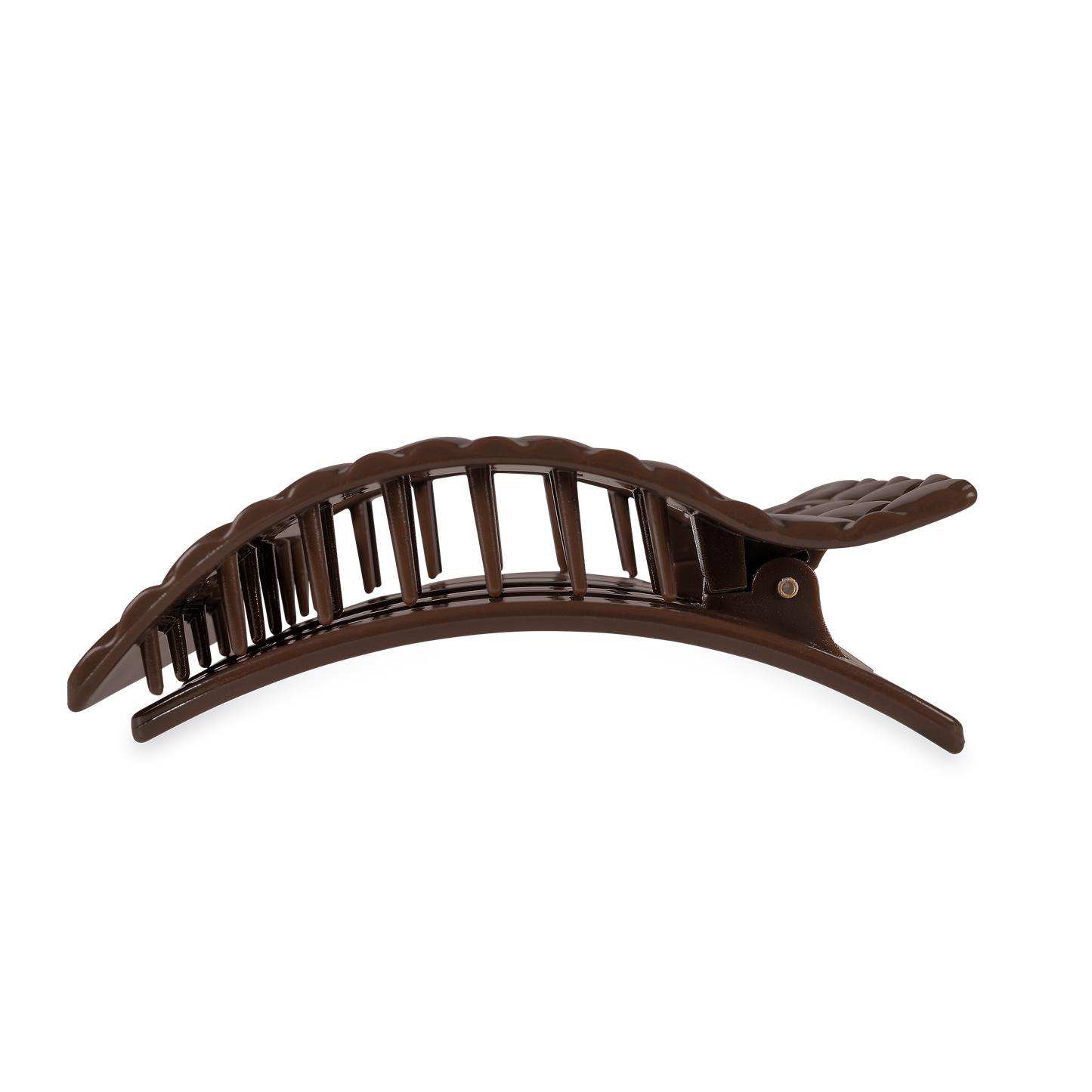 Flat Rectangle Hair Clip | Truly Taupe Quilted |Large