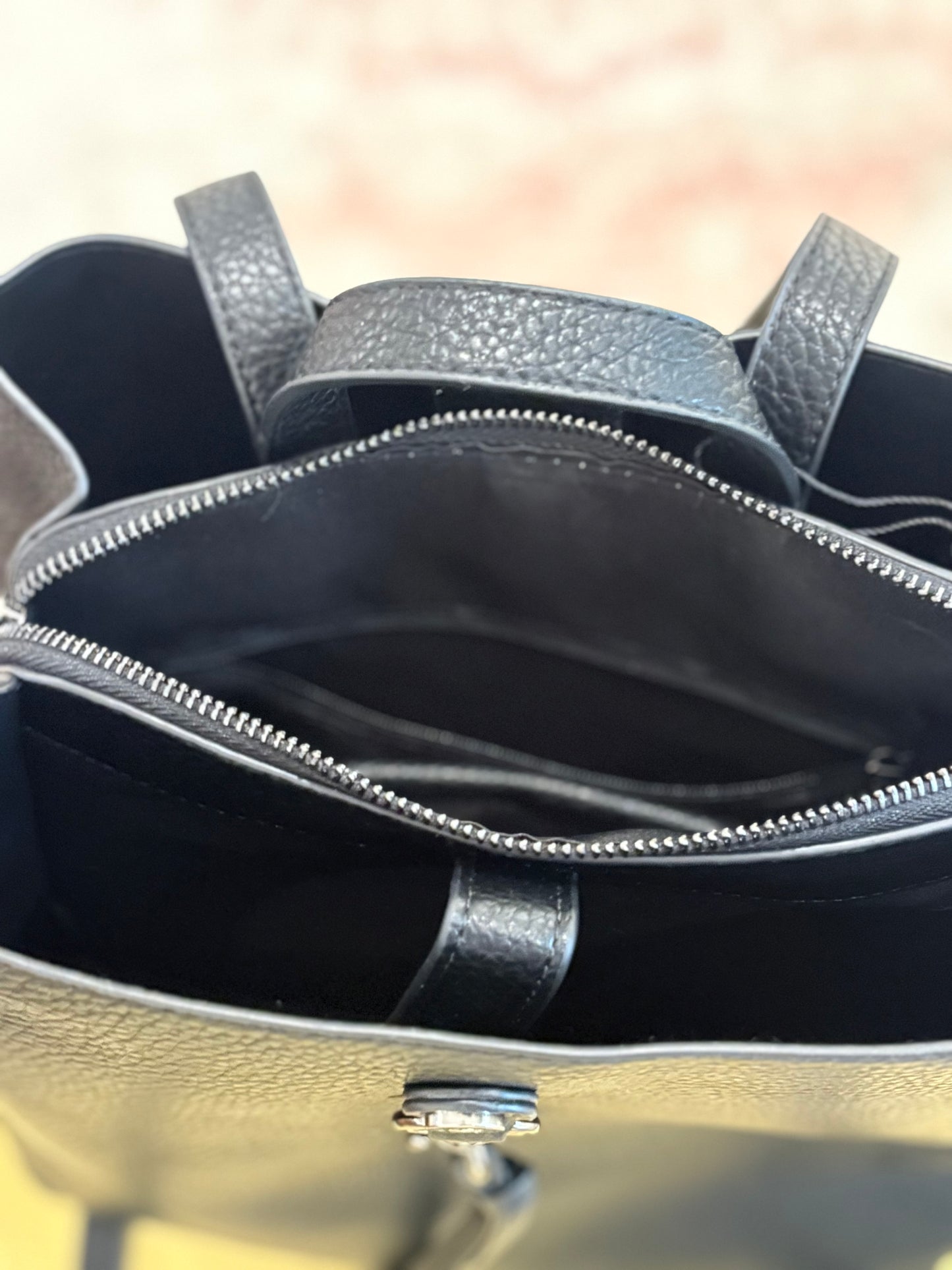 Simone Backpack Purse (Black)