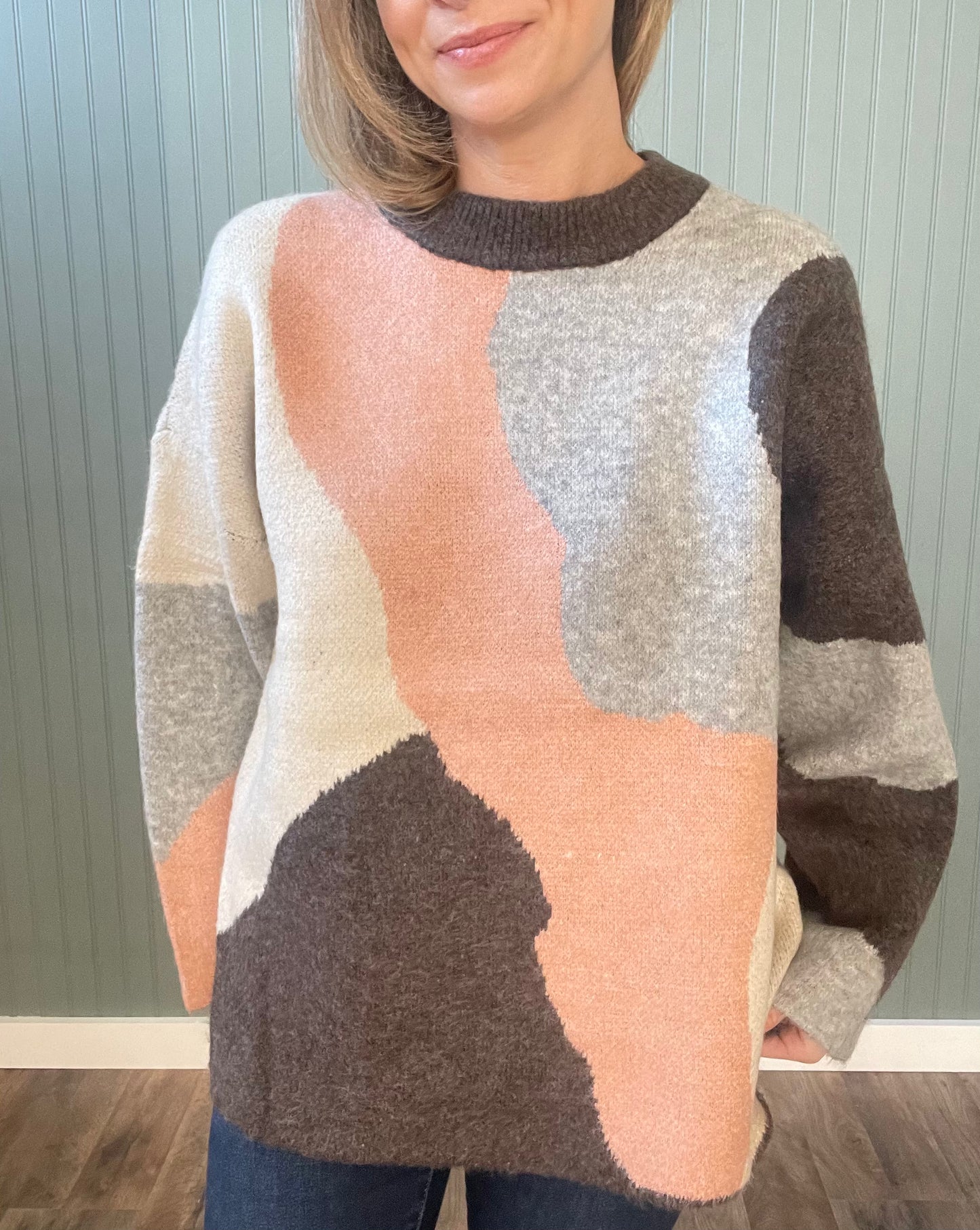 Chrissy Color Block Sweater