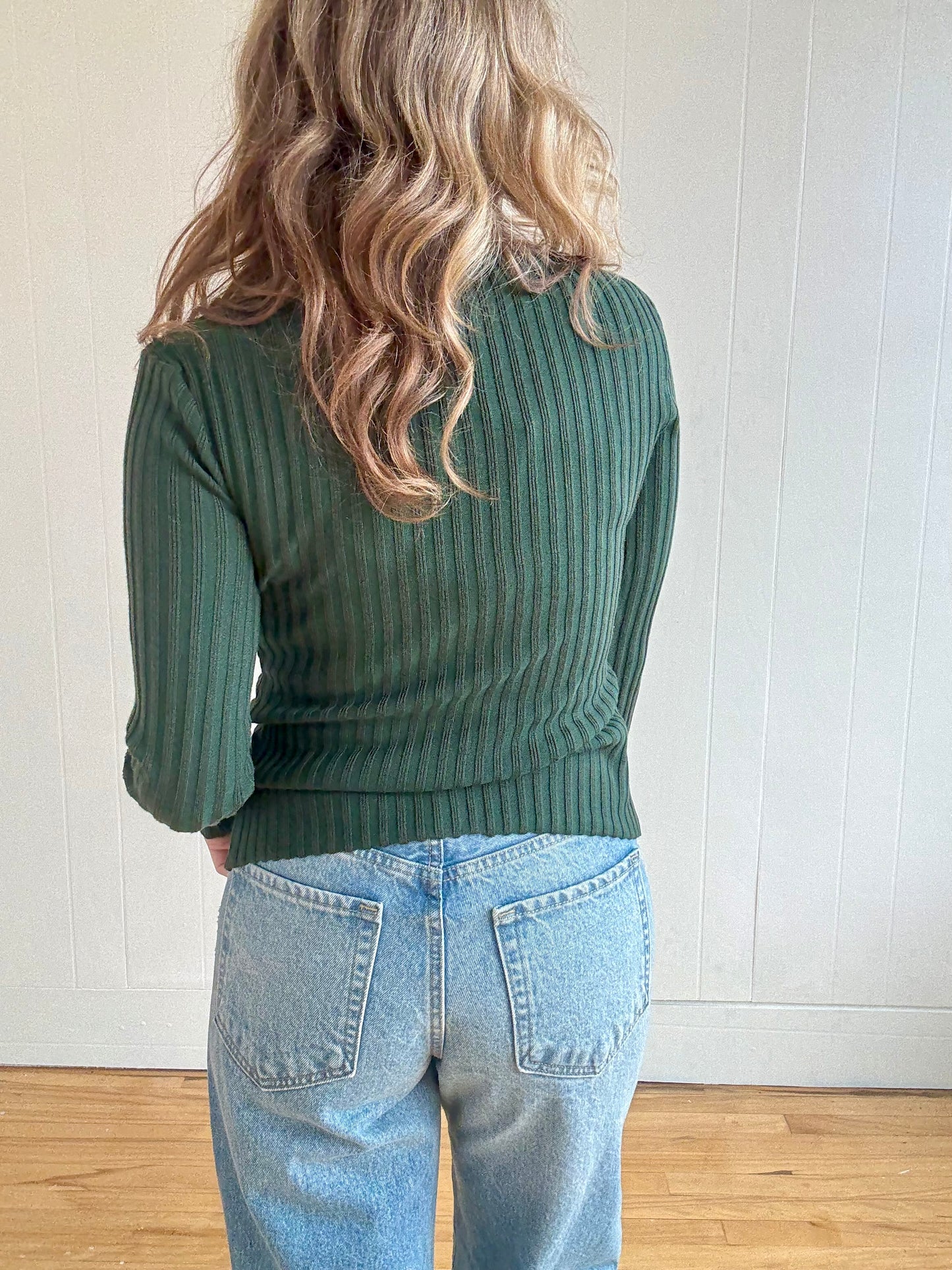 Sophie Knit Top (Moss Green)