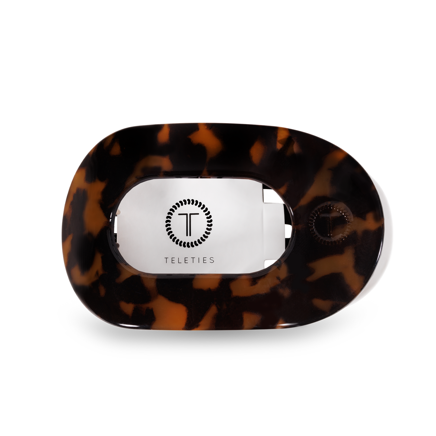 Round Flat Hair Clip | Tortoise | Medium