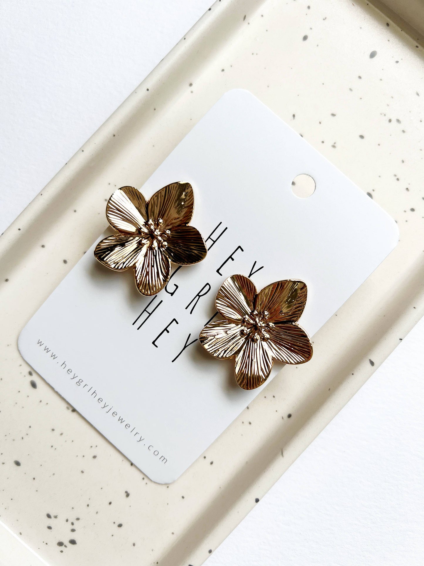 Anora Flower Statement Earrings