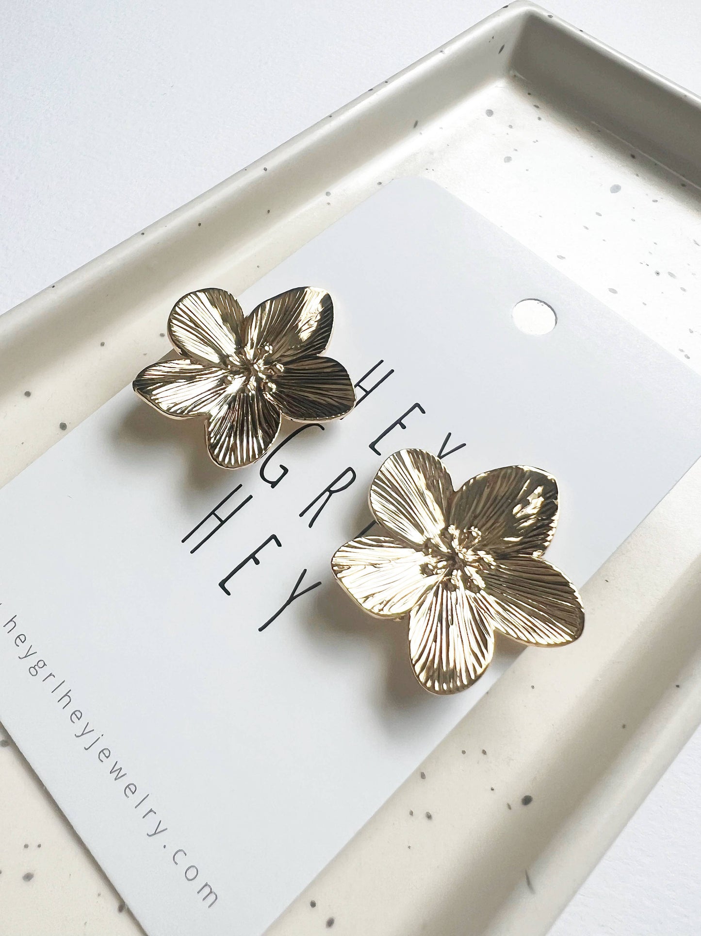 Anora Flower Statement Earrings