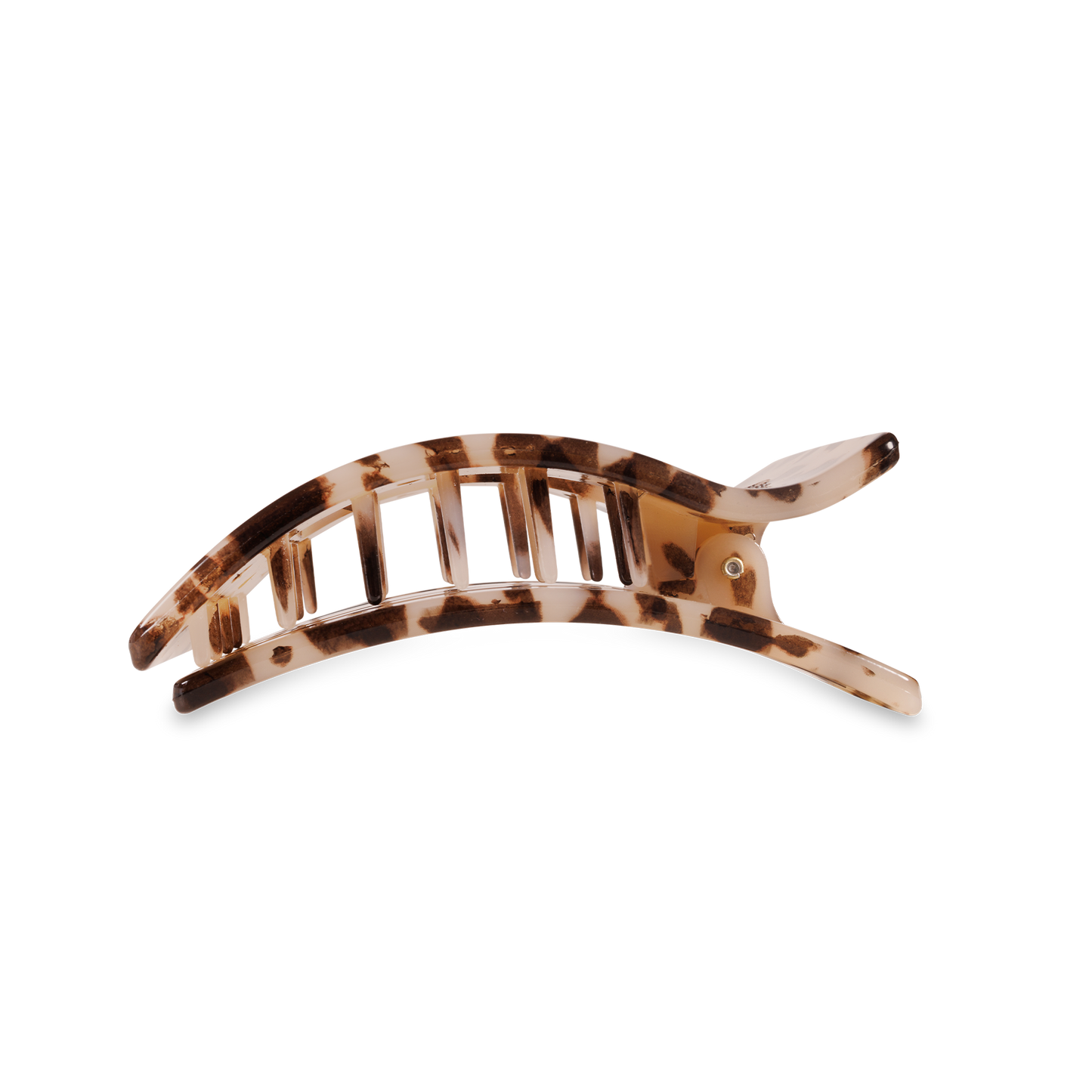 Blonde Tortoise Flat Rectangle Hair Clip, Medium
