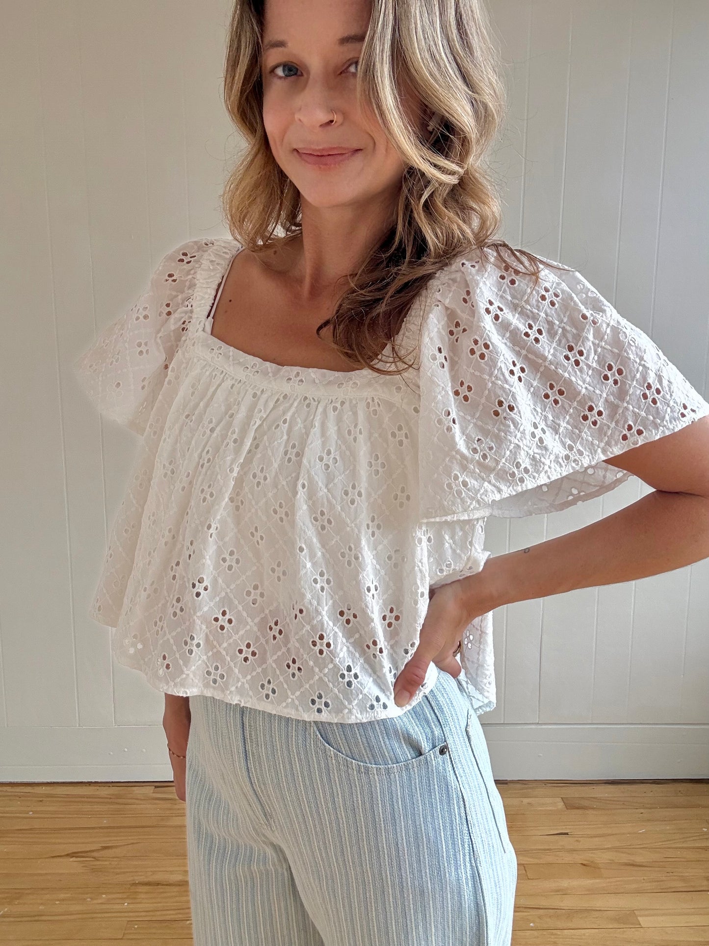 Ellie Eyelet Blouse
