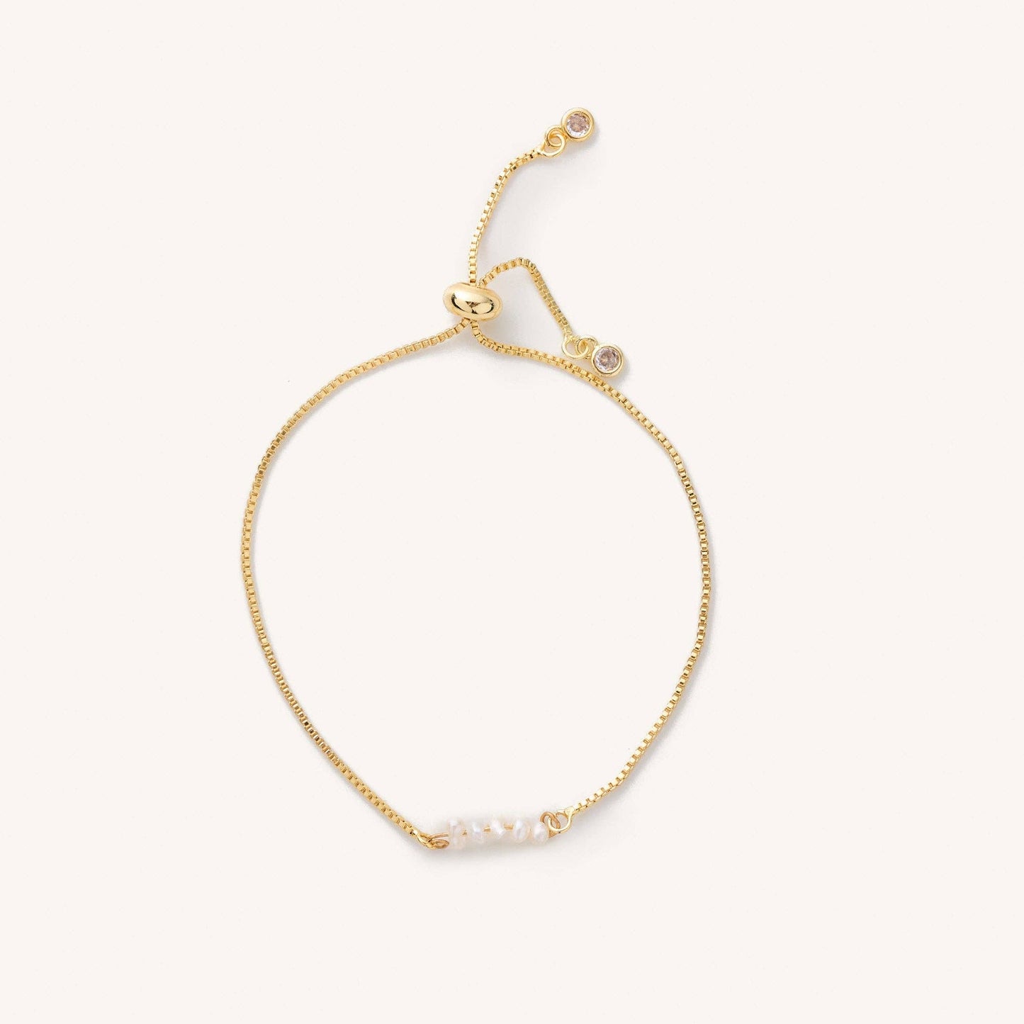 Nina Mini Pearl Slider (Gold)