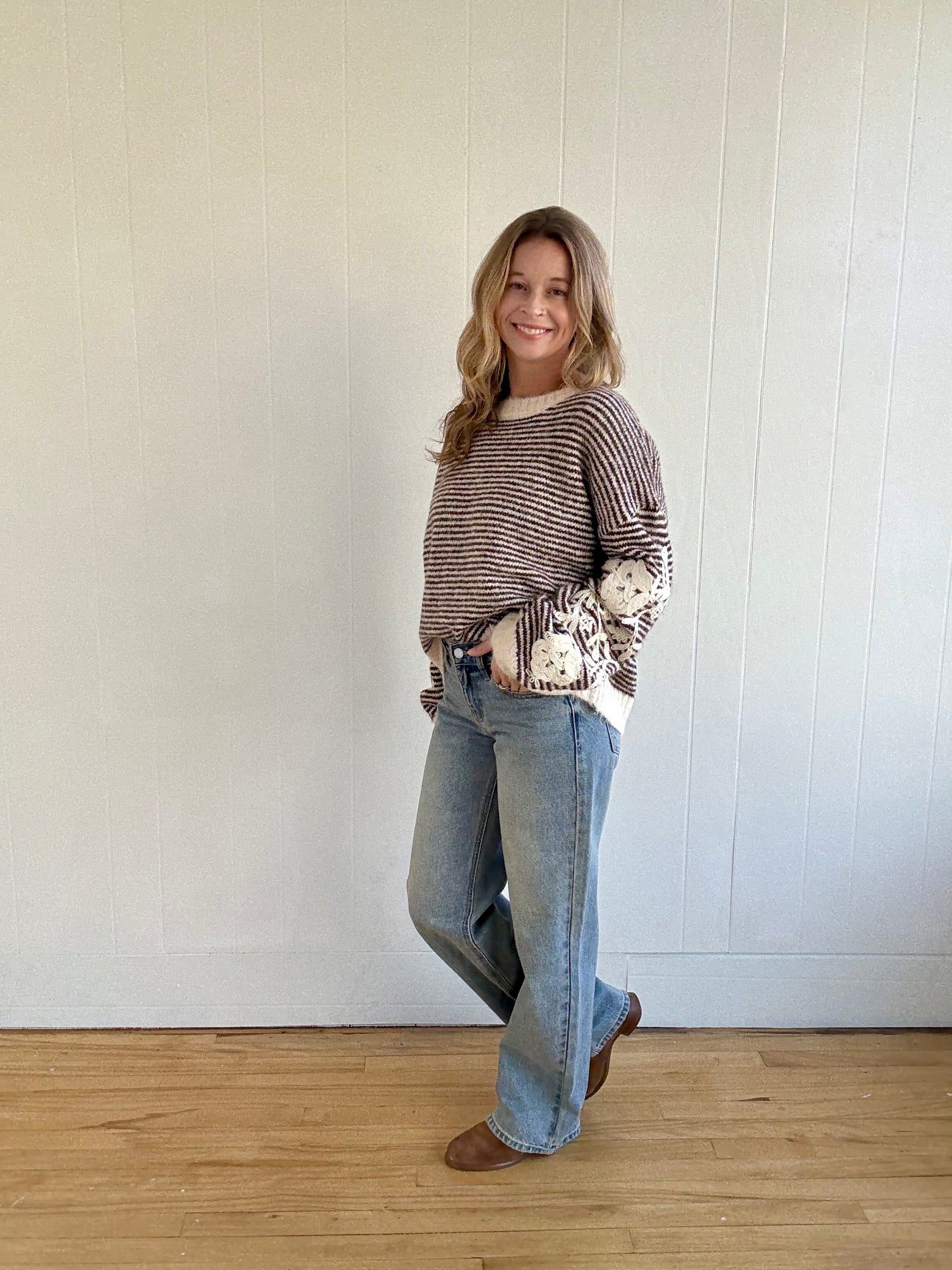 Willow Knit Sweater (Brown)