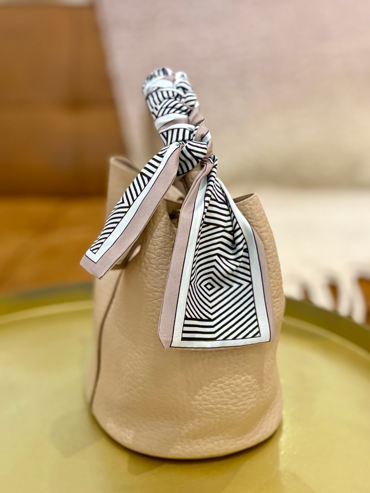 Blair Bucket Bag (Beige)