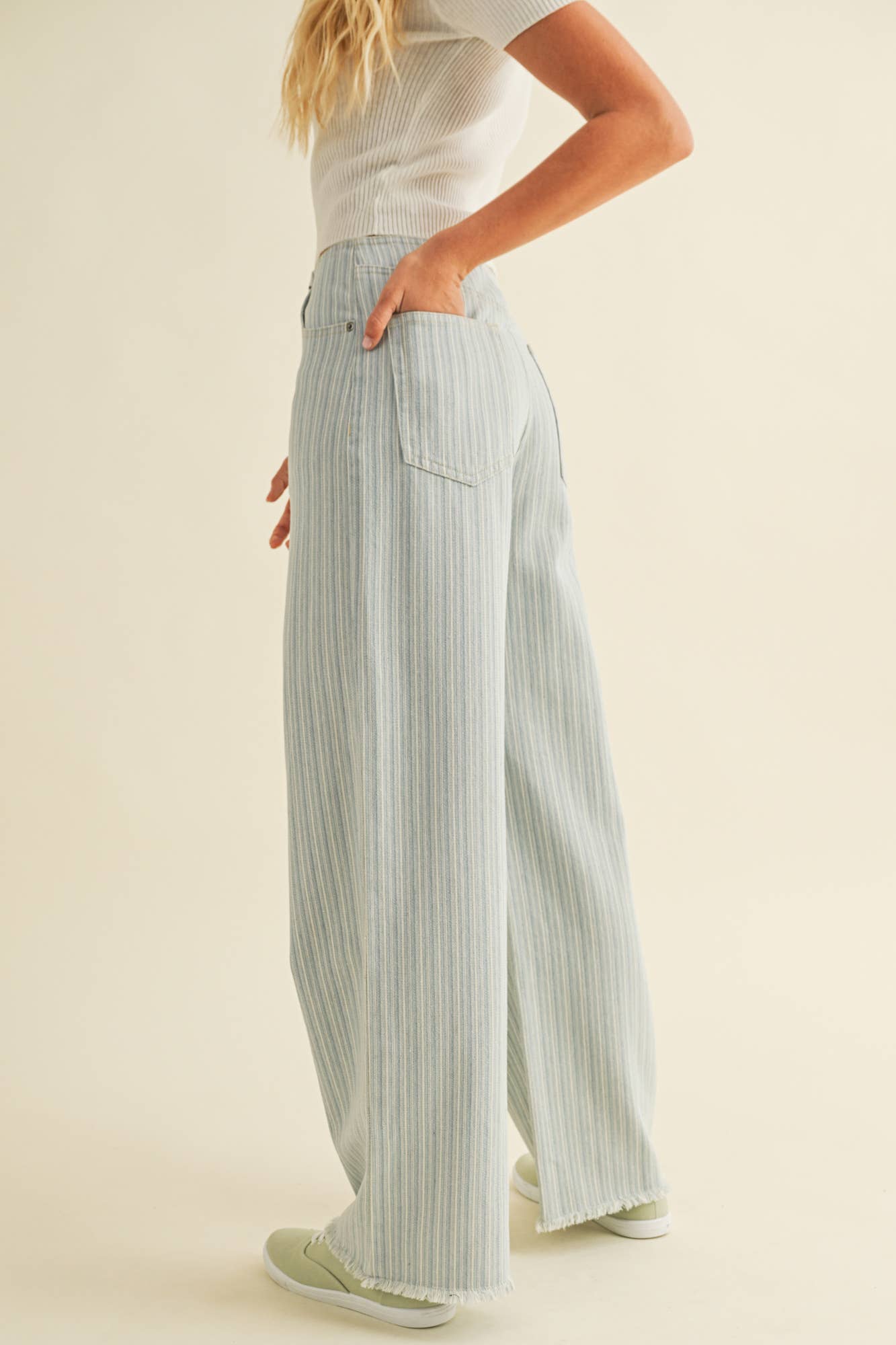 Kira Striped Denim