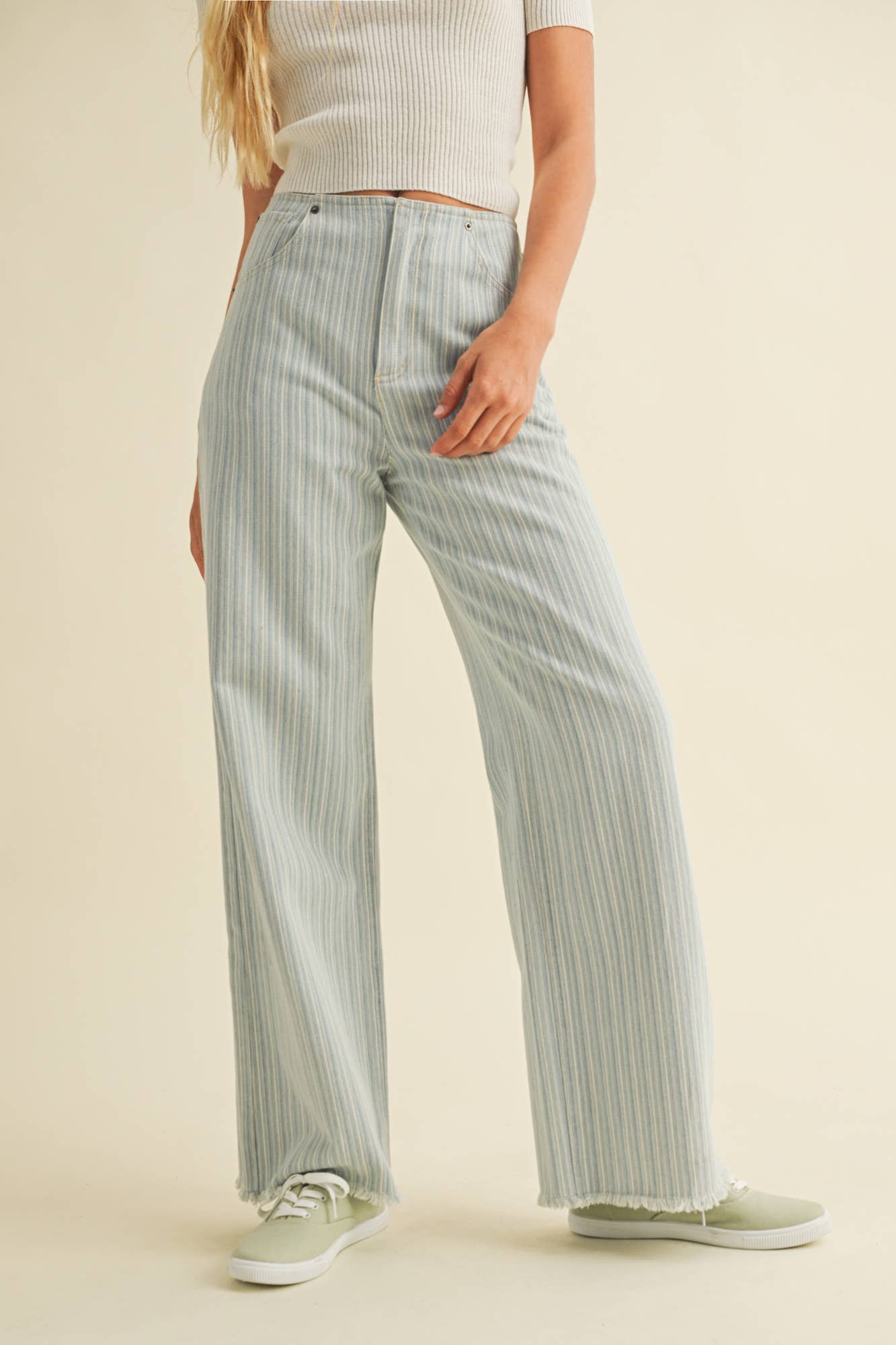Kira Striped Denim
