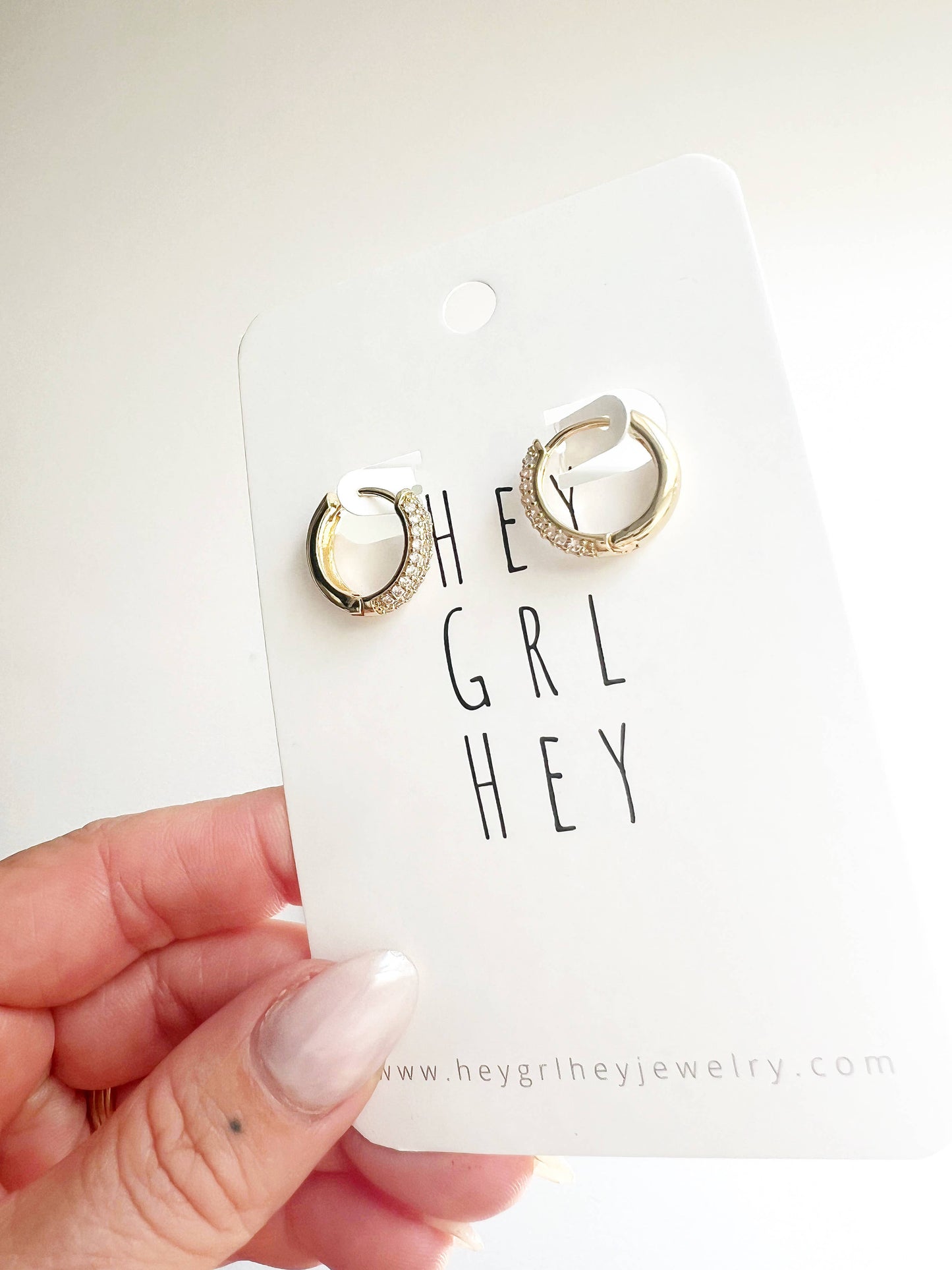 “You Sparkle, Baby” Hoop Earrings