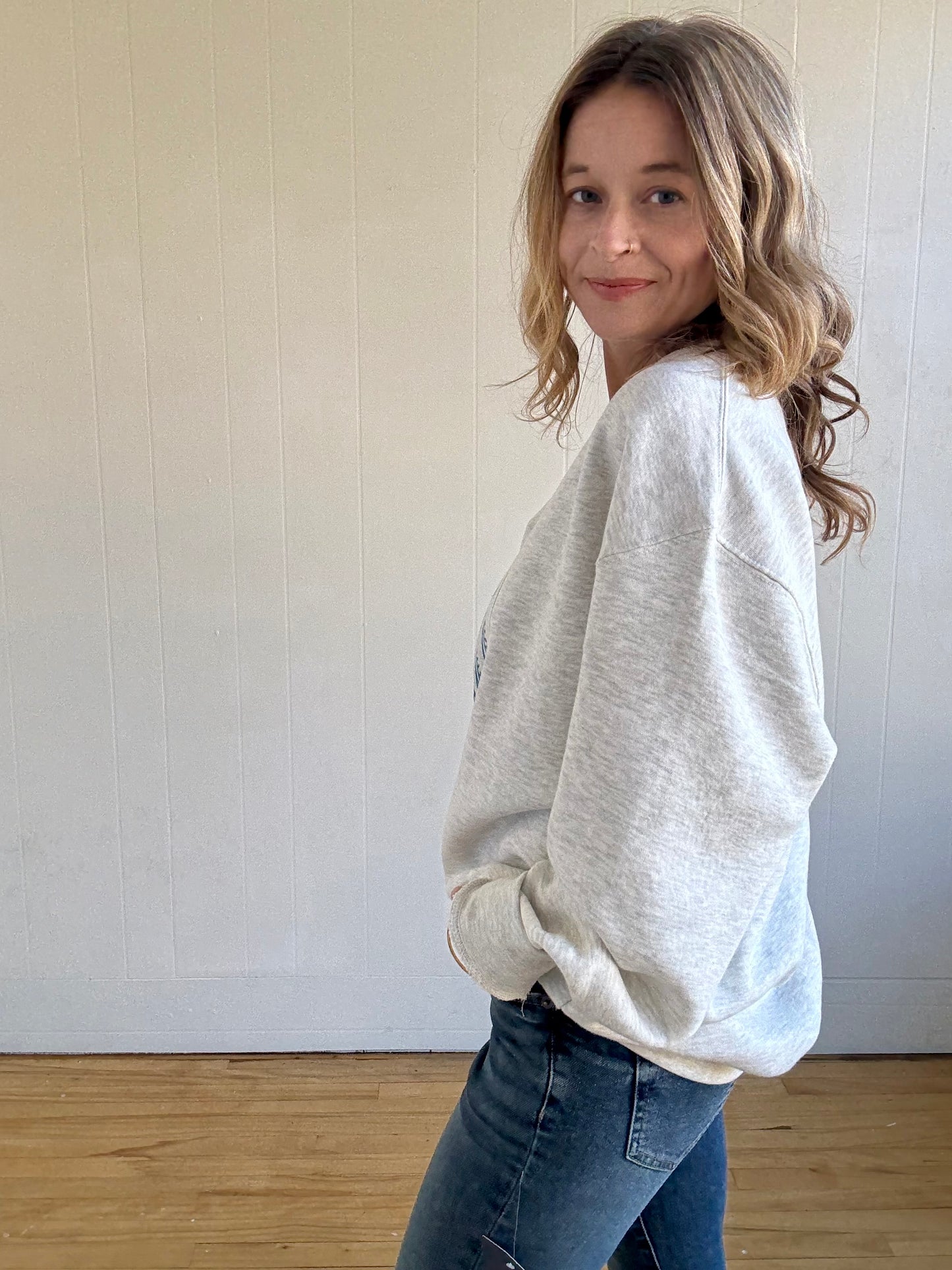 Three Little Fish Sweatshirt (Oat Heather)