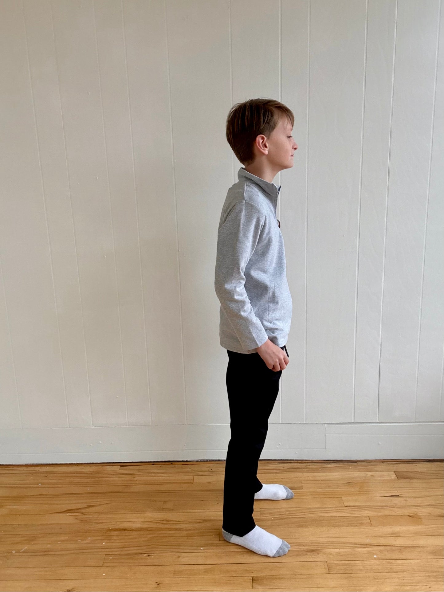 Kingston 1/4 Zip Pullover - Grey (kids)