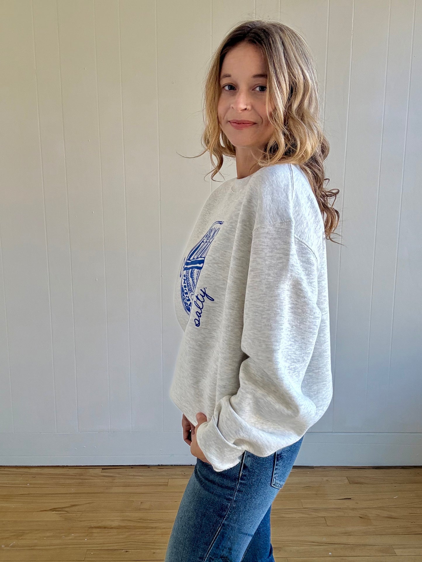 Salty Sardines Sweatshirt (Oat Heather)