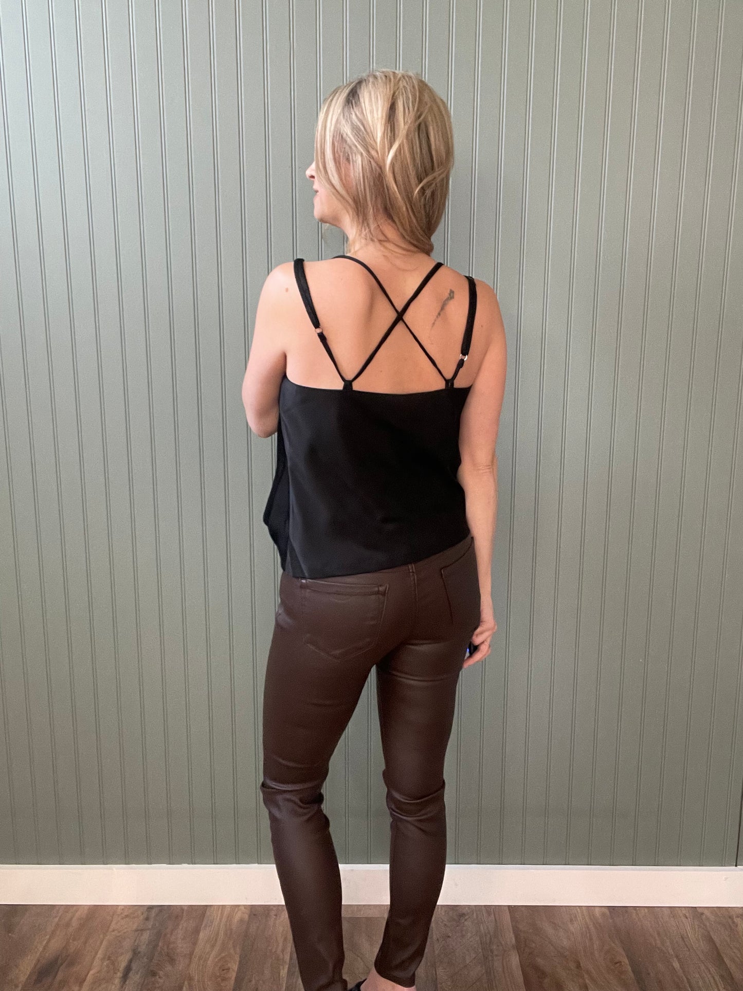 Jade Leatherette Pants