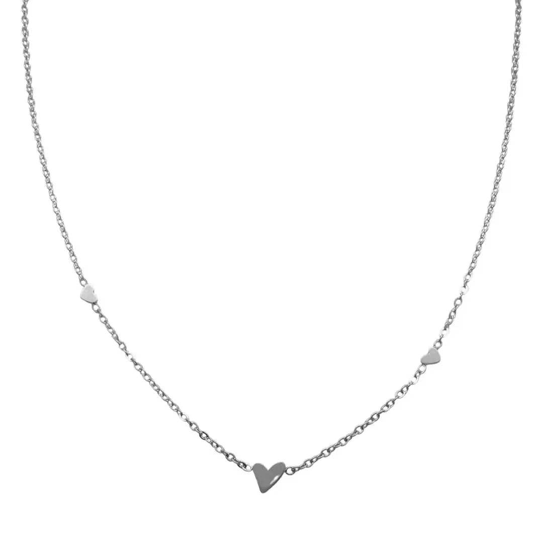 Alice Heart Necklace (Gold & Silver)