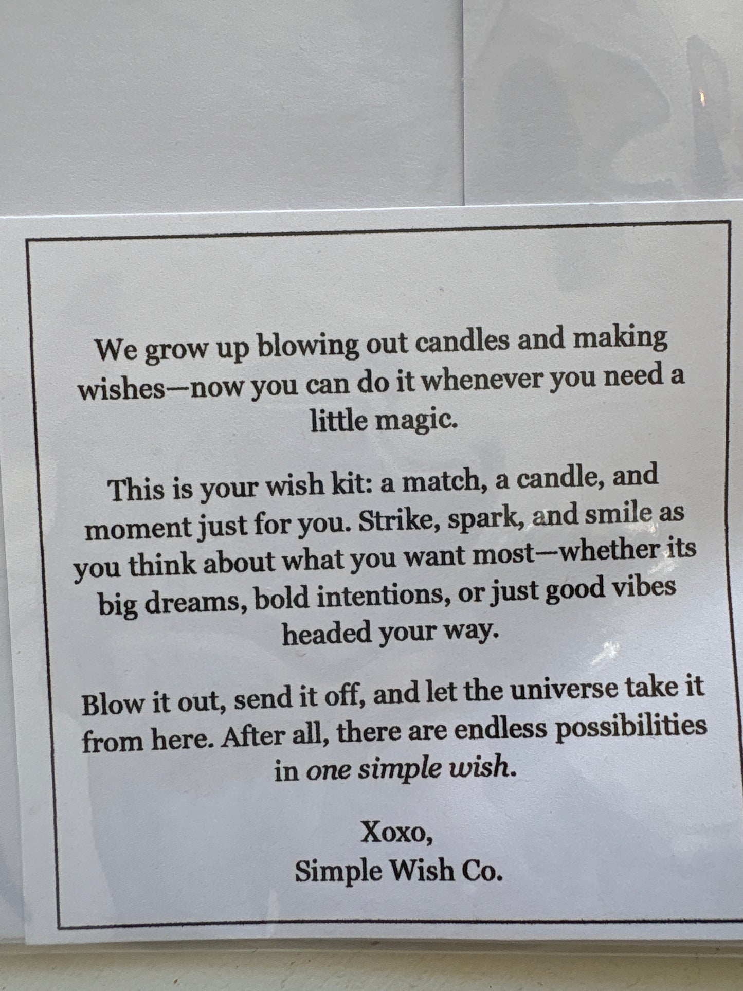 Simple Wish Card (Balloon)