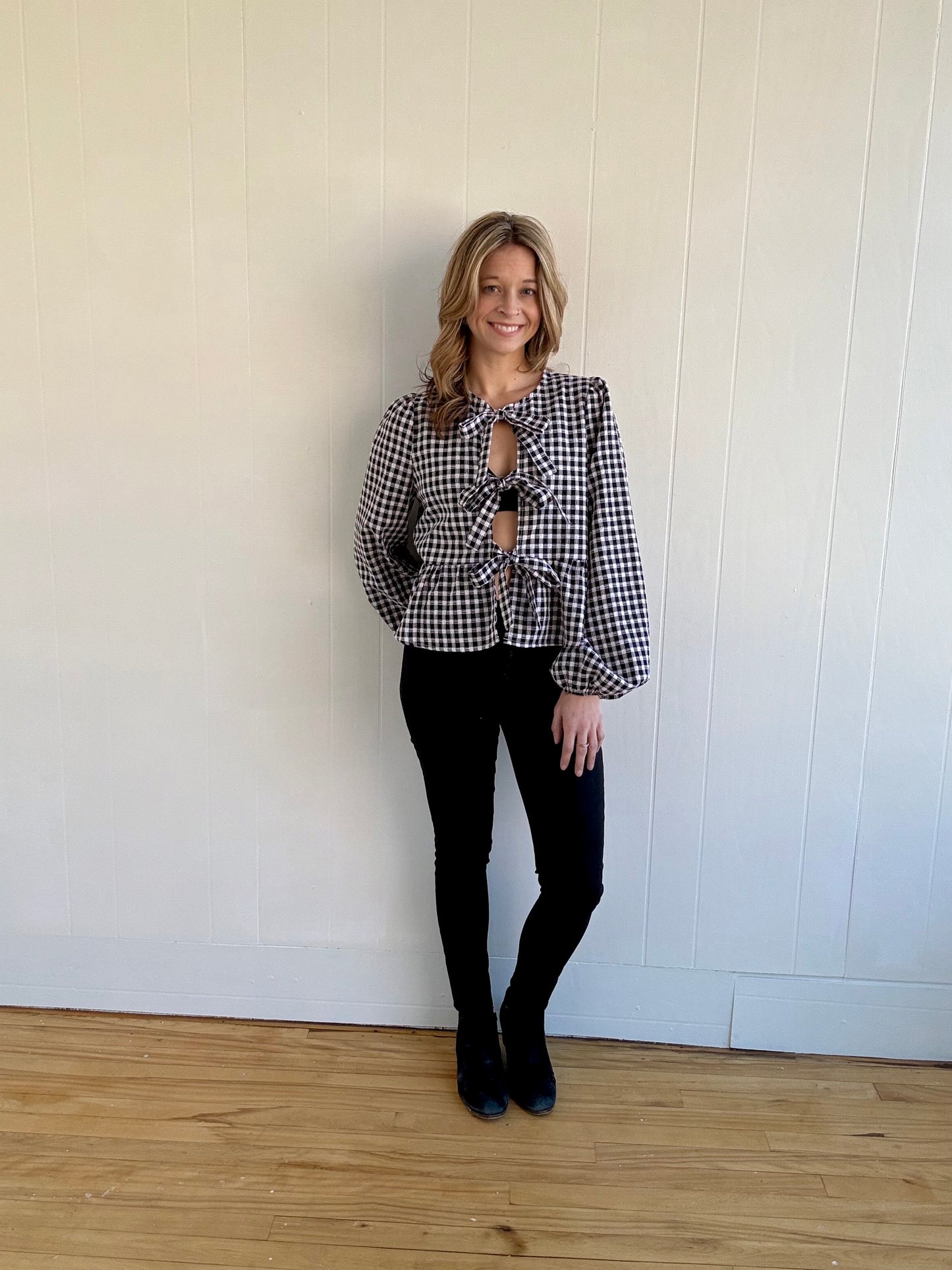 Gemma Babydoll Bow Top