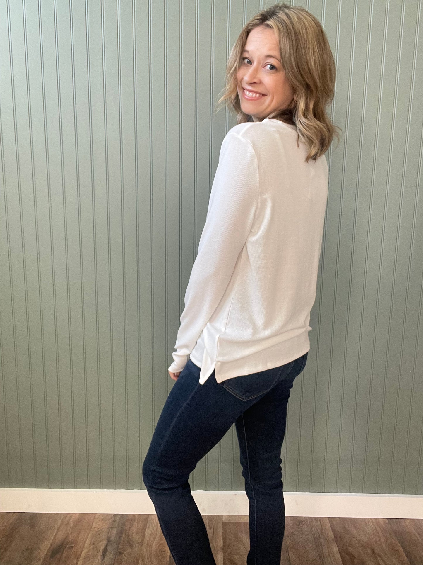 Carly Long Sleeve (Ivory)