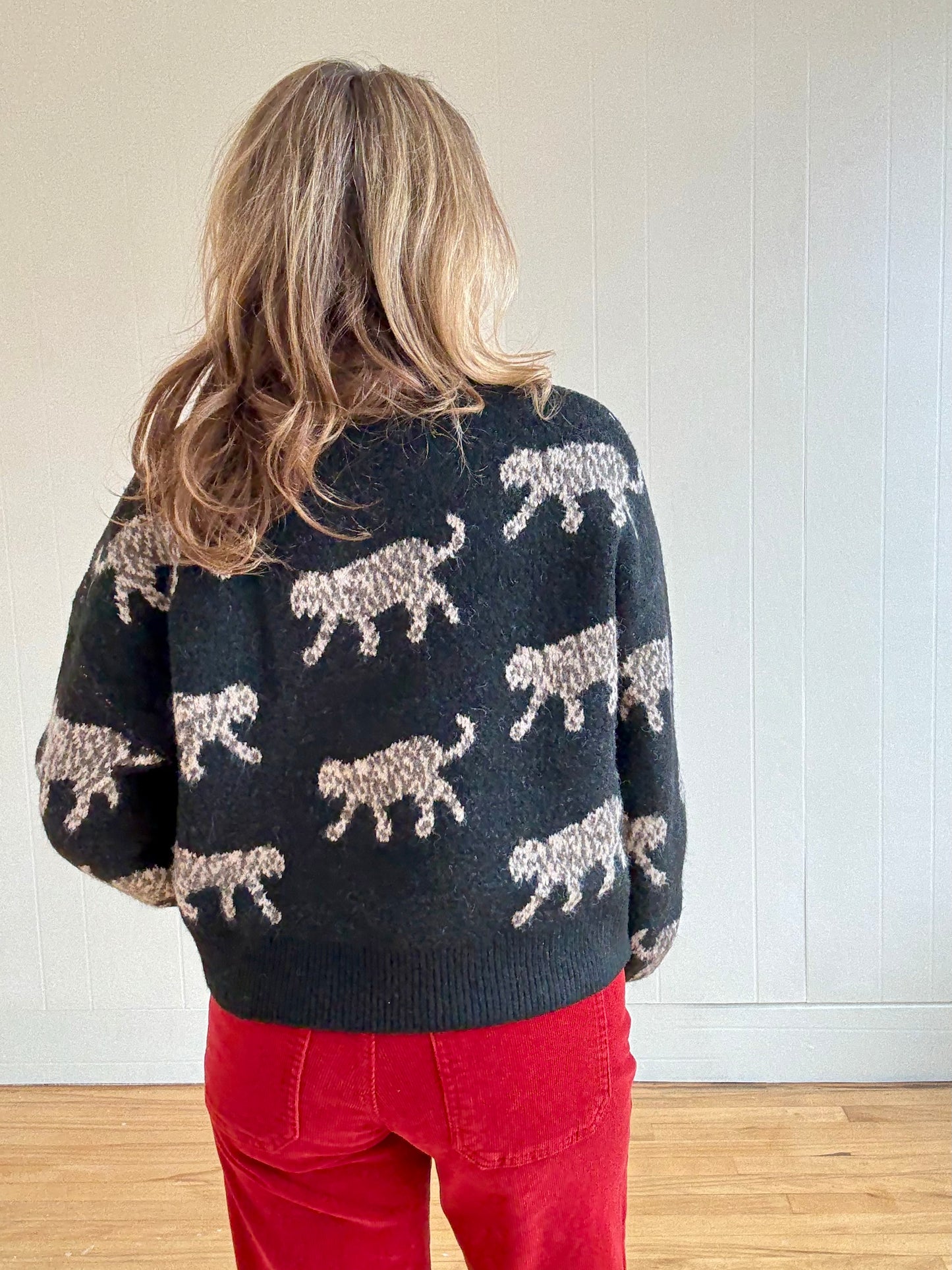 Crimson Corduroy Wide Leg Pant