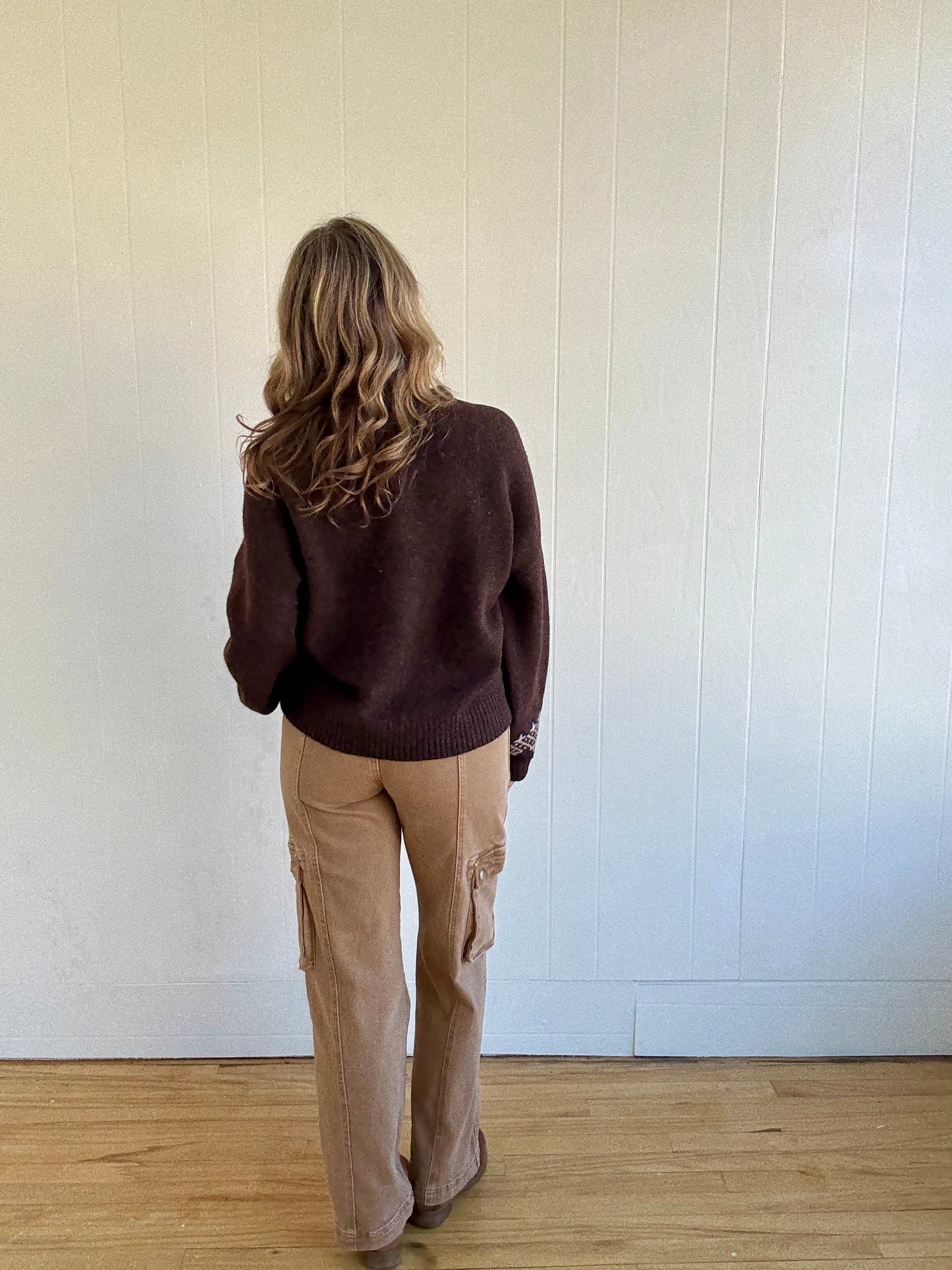 Bunny Jacquard Crewneck Sweater