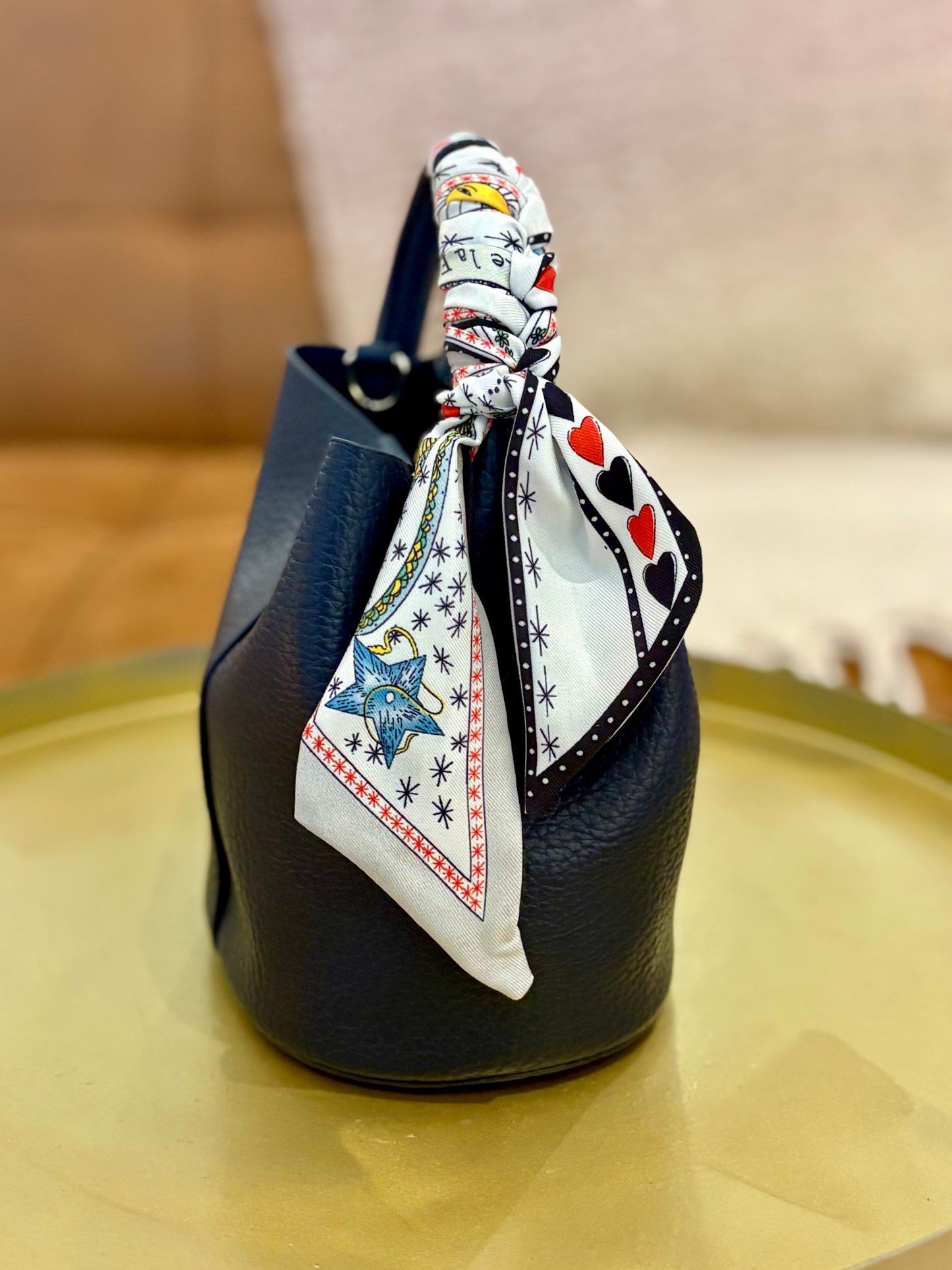 Blair Bucket Bag (Navy)