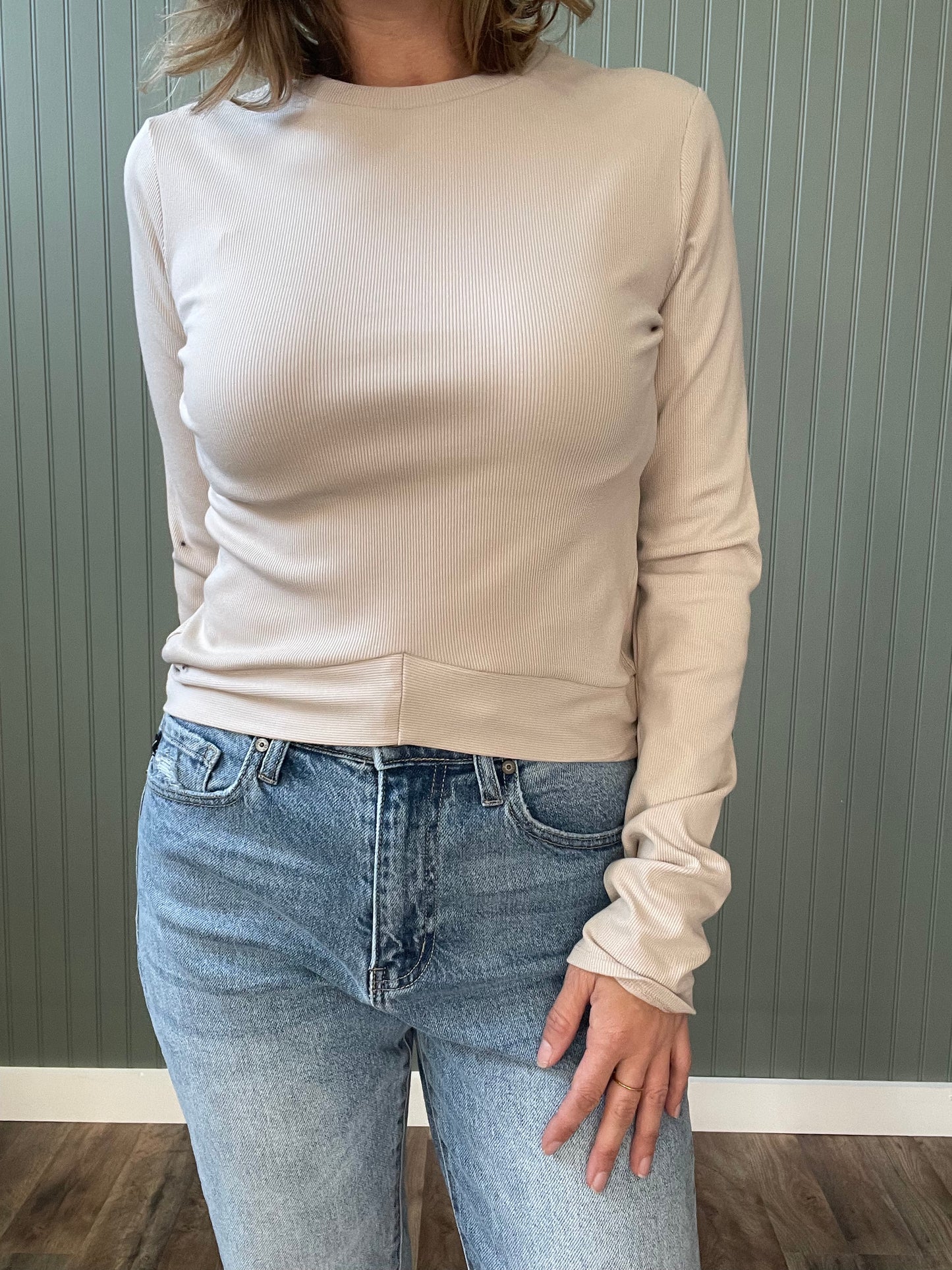 Kylie Crop (Stone)