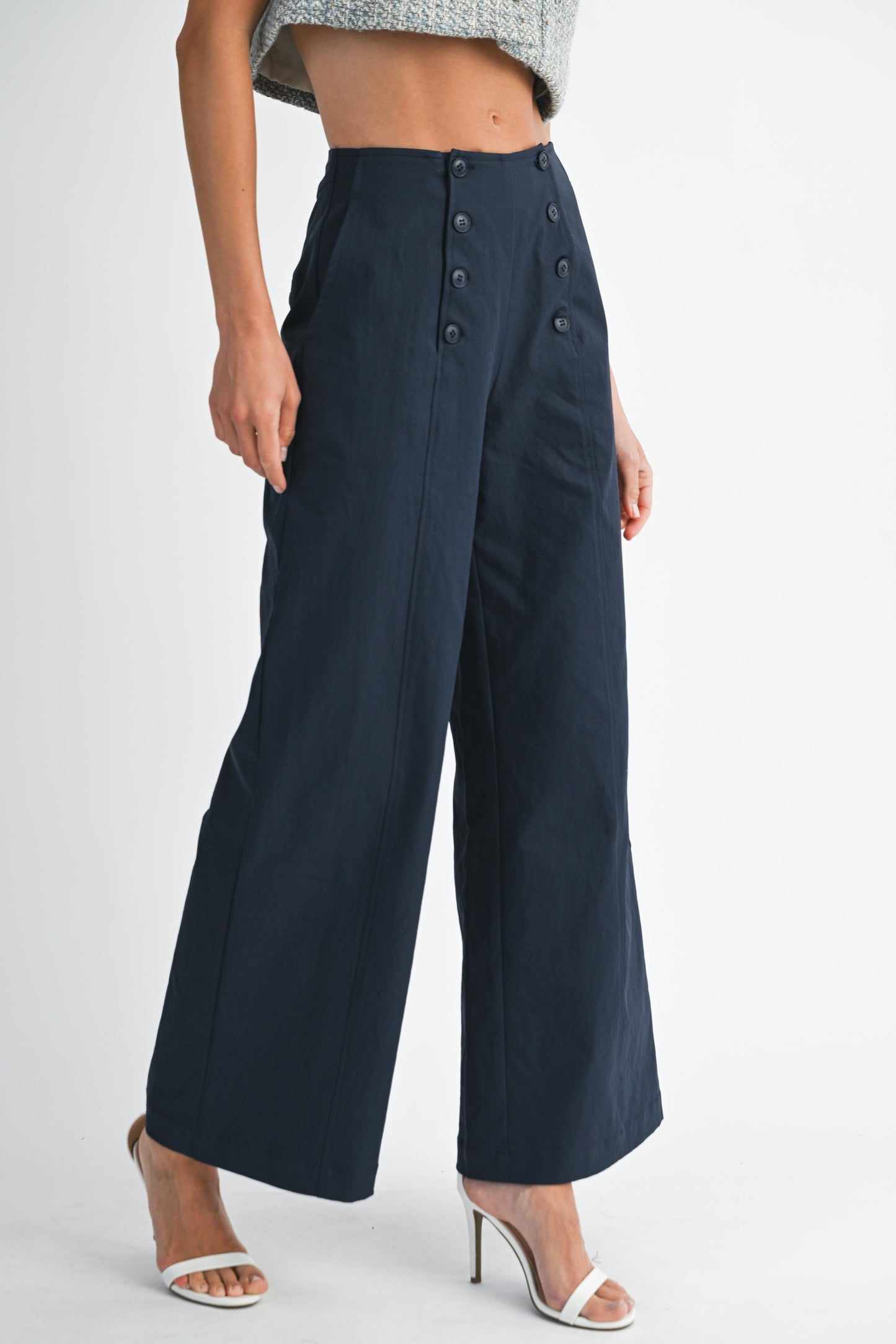Marine Button Front Pant