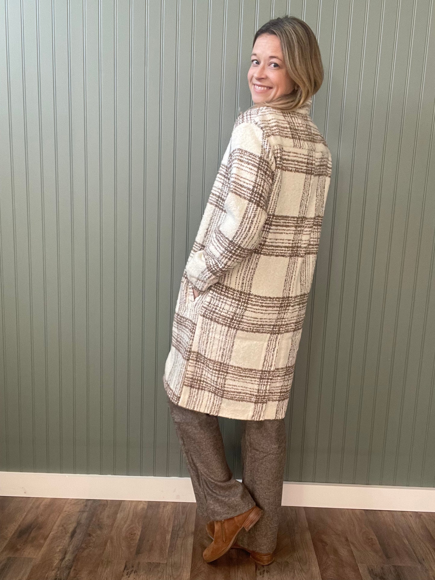 Morning Stroll Plaid Jacket