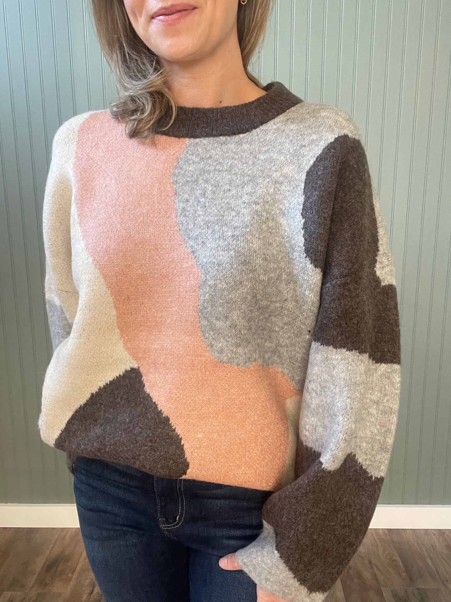 Chrissy Color Block Sweater