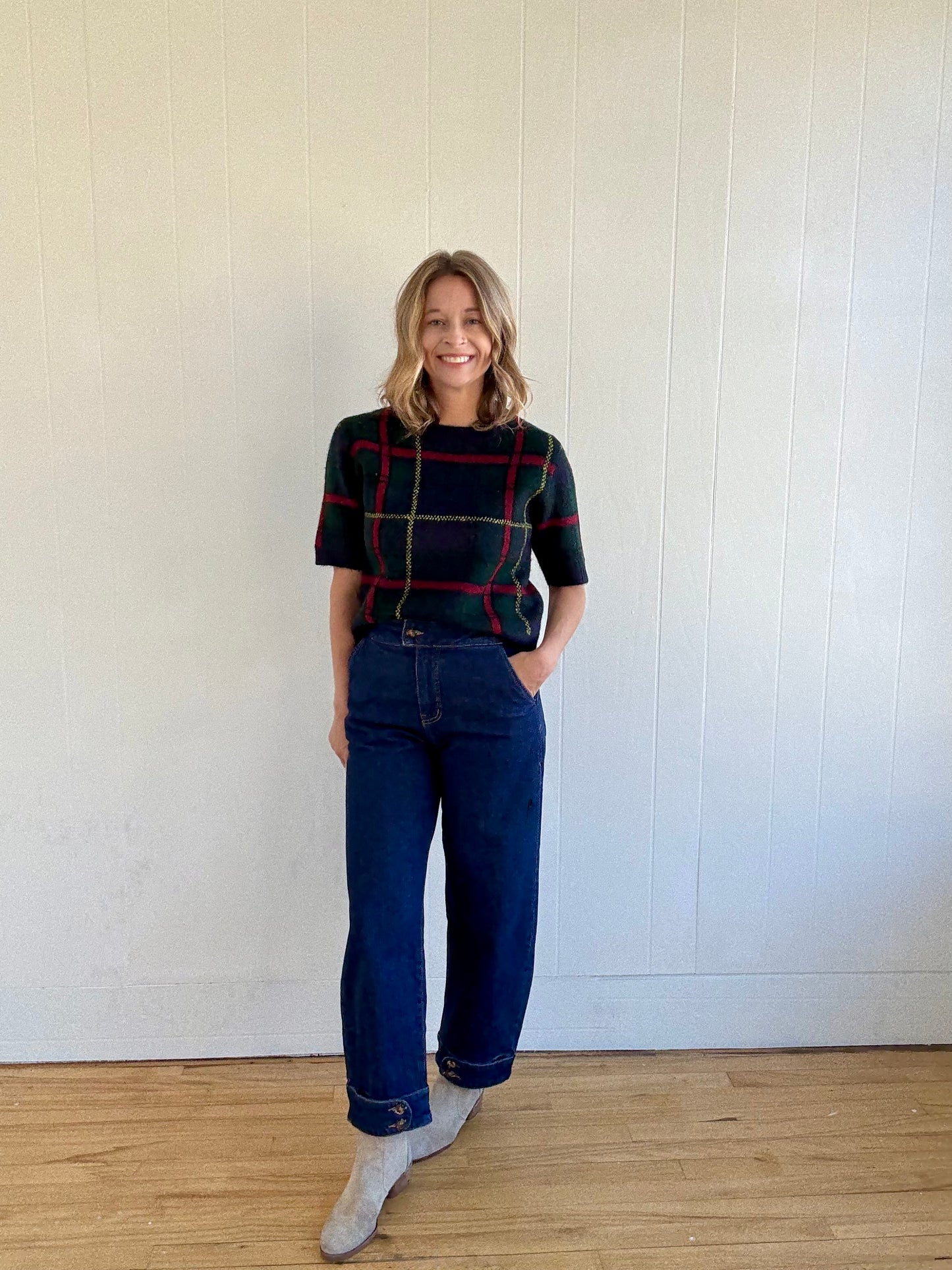 Plaid Dreams Sweater