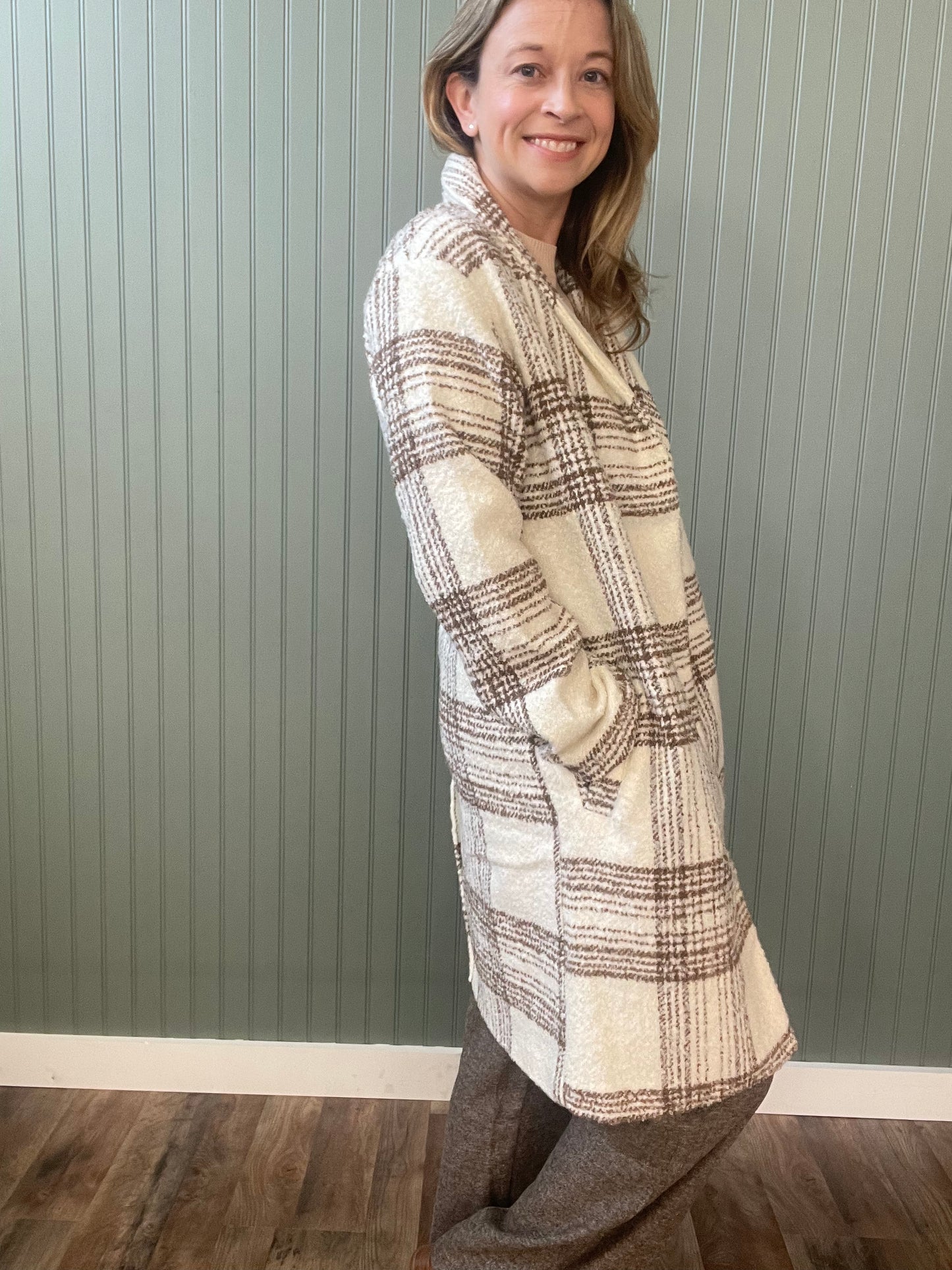 Morning Stroll Plaid Jacket