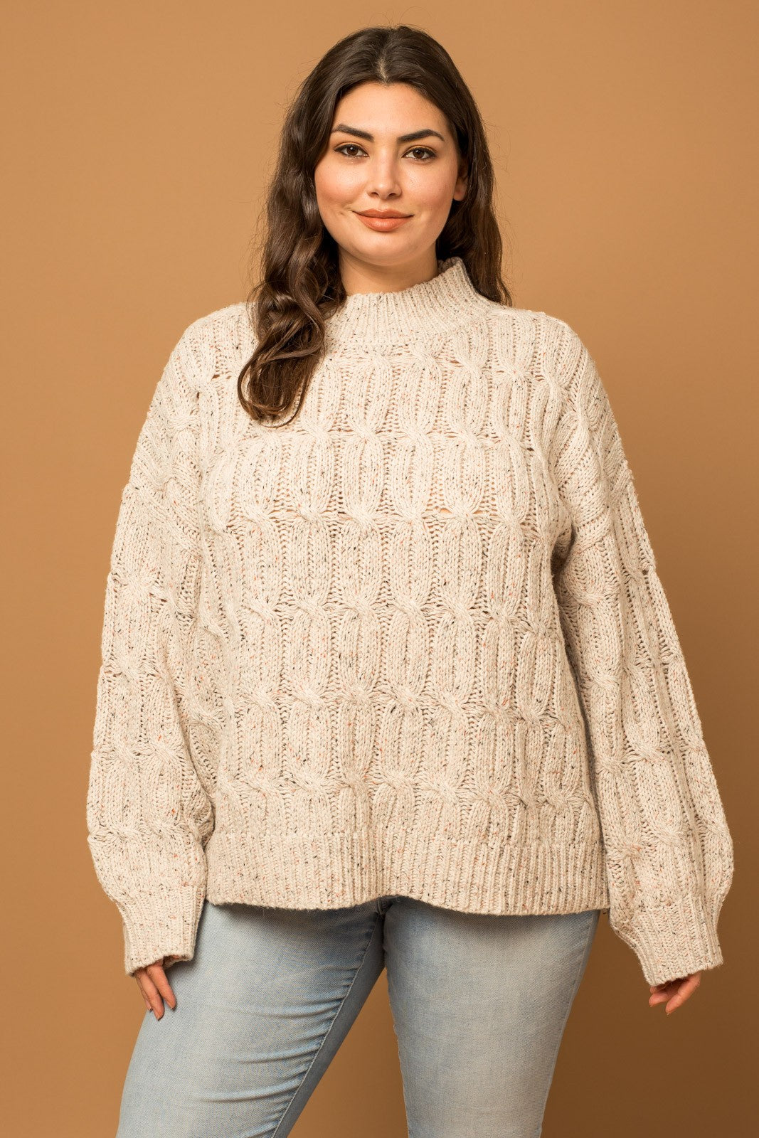 Mila Cable Sweater (Plus)