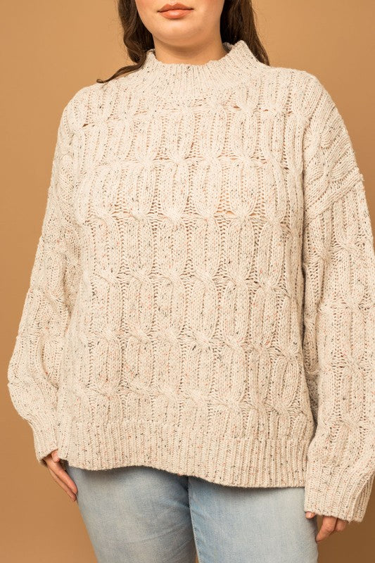 Mila Cable Sweater (Plus)