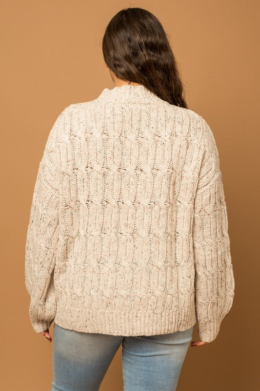 Mila Cable Sweater (Plus)