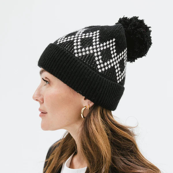 Elio Pom Beanie (Black)