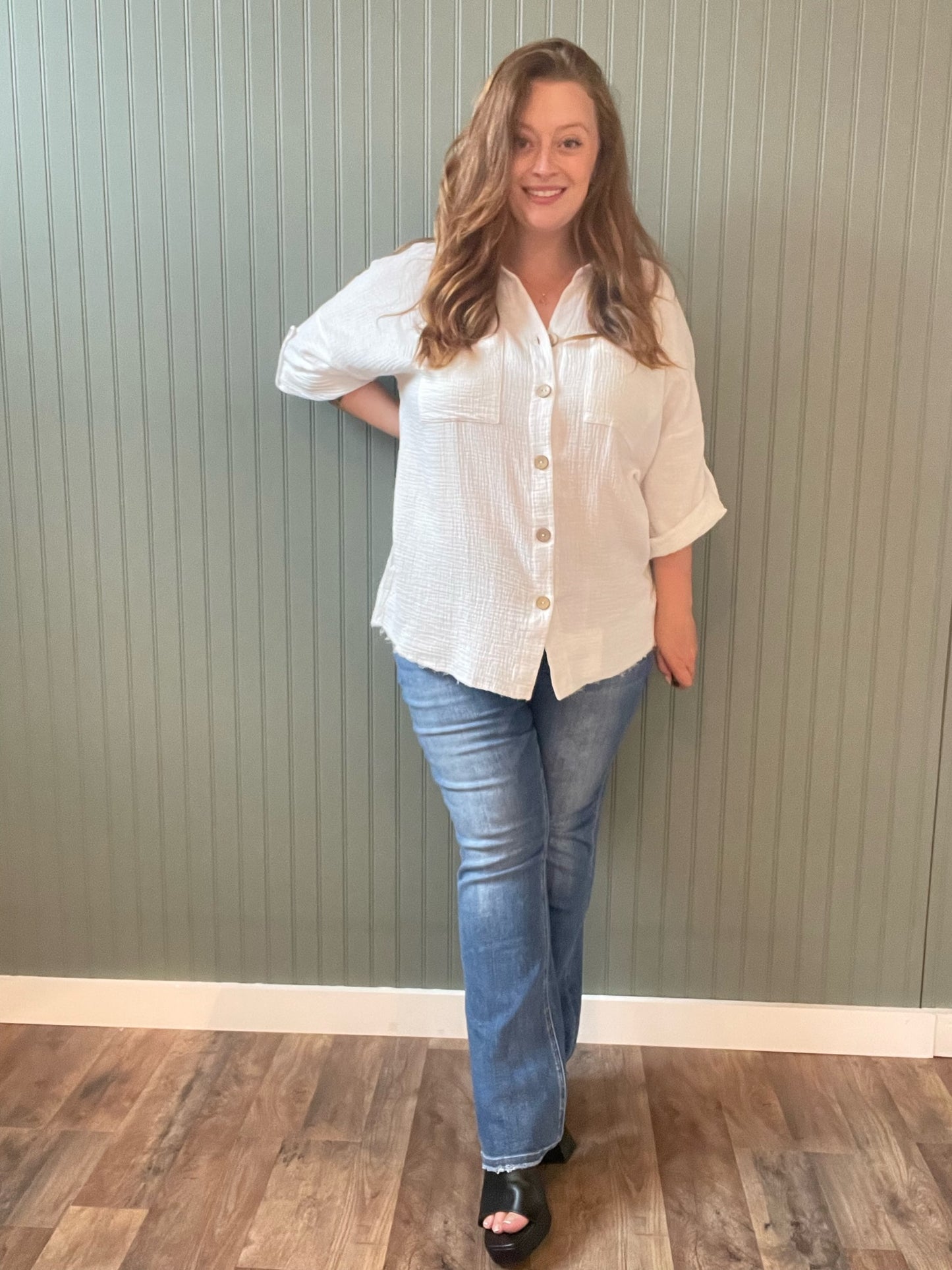 Hailey Button Down (Plus)