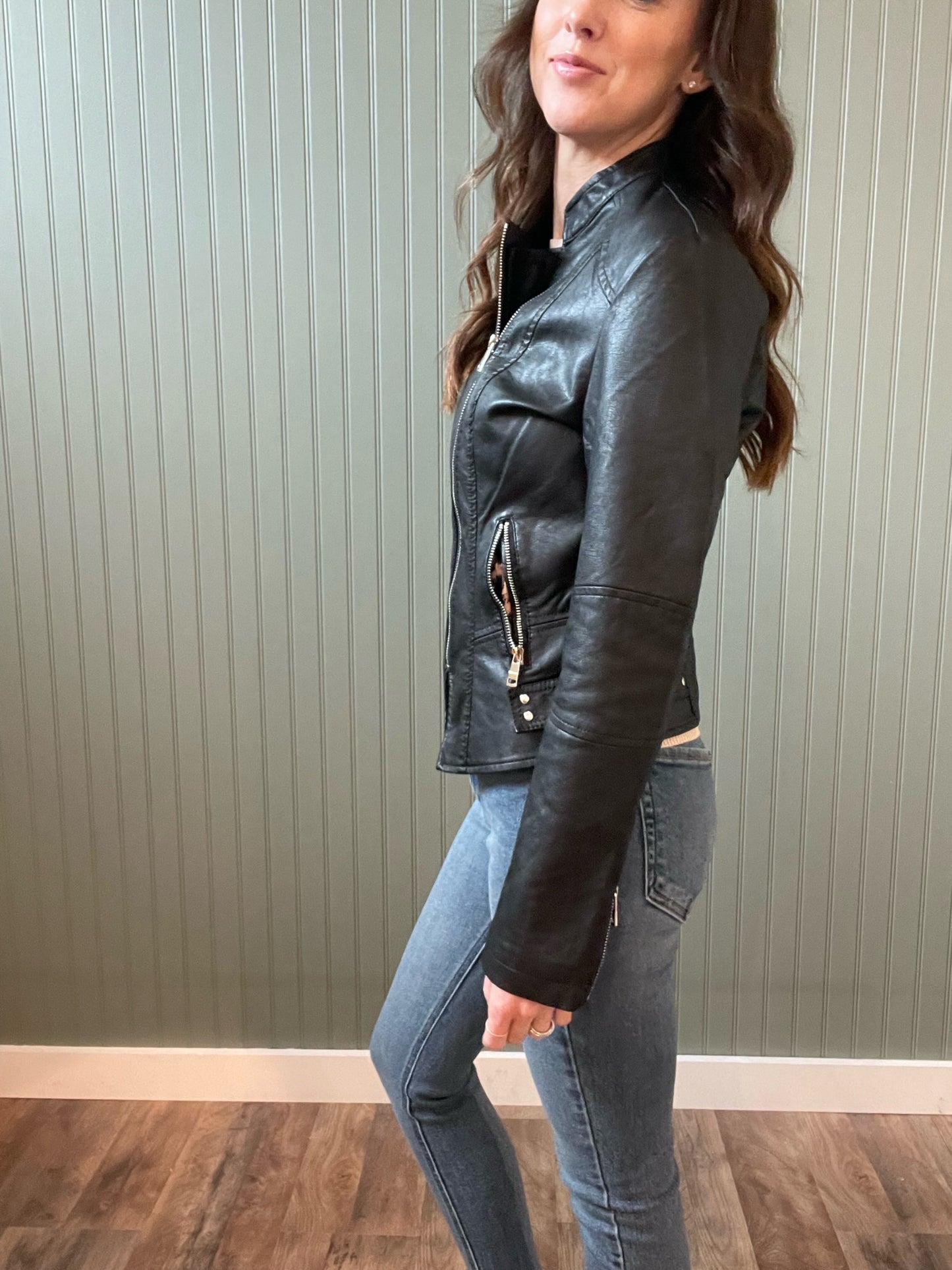 Breann Vegan Leather Jacket