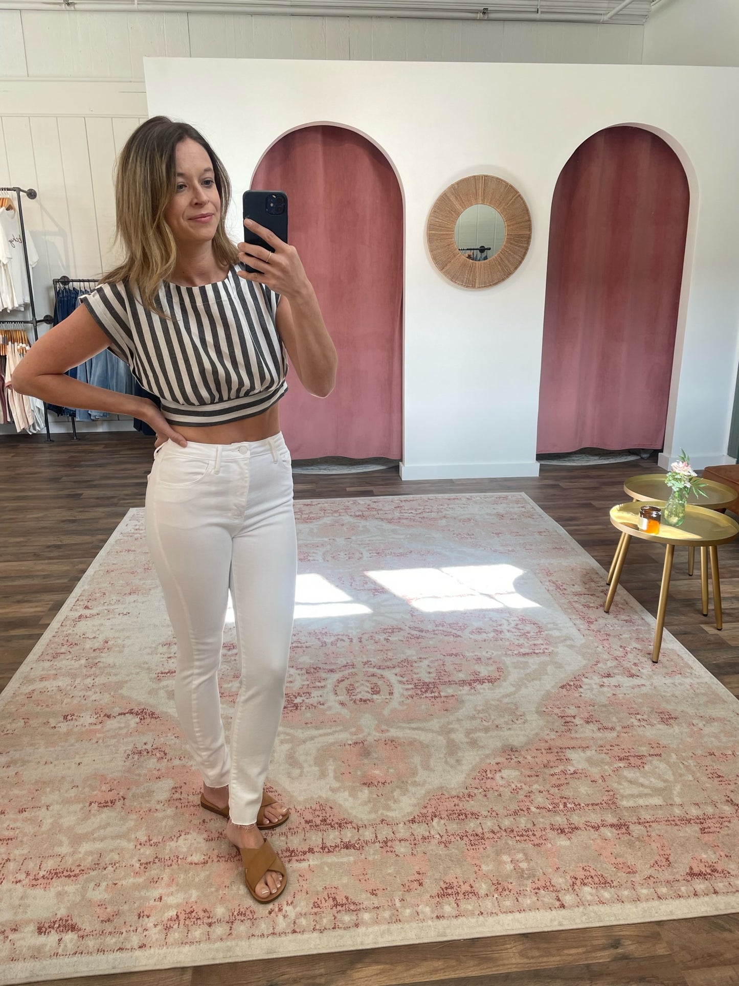Optic White Jean