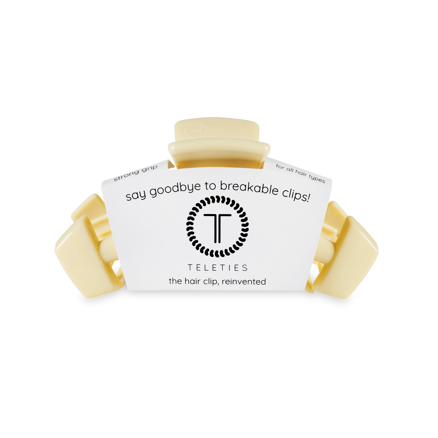 Classic Hair Clip | Butter Yellow |Medium