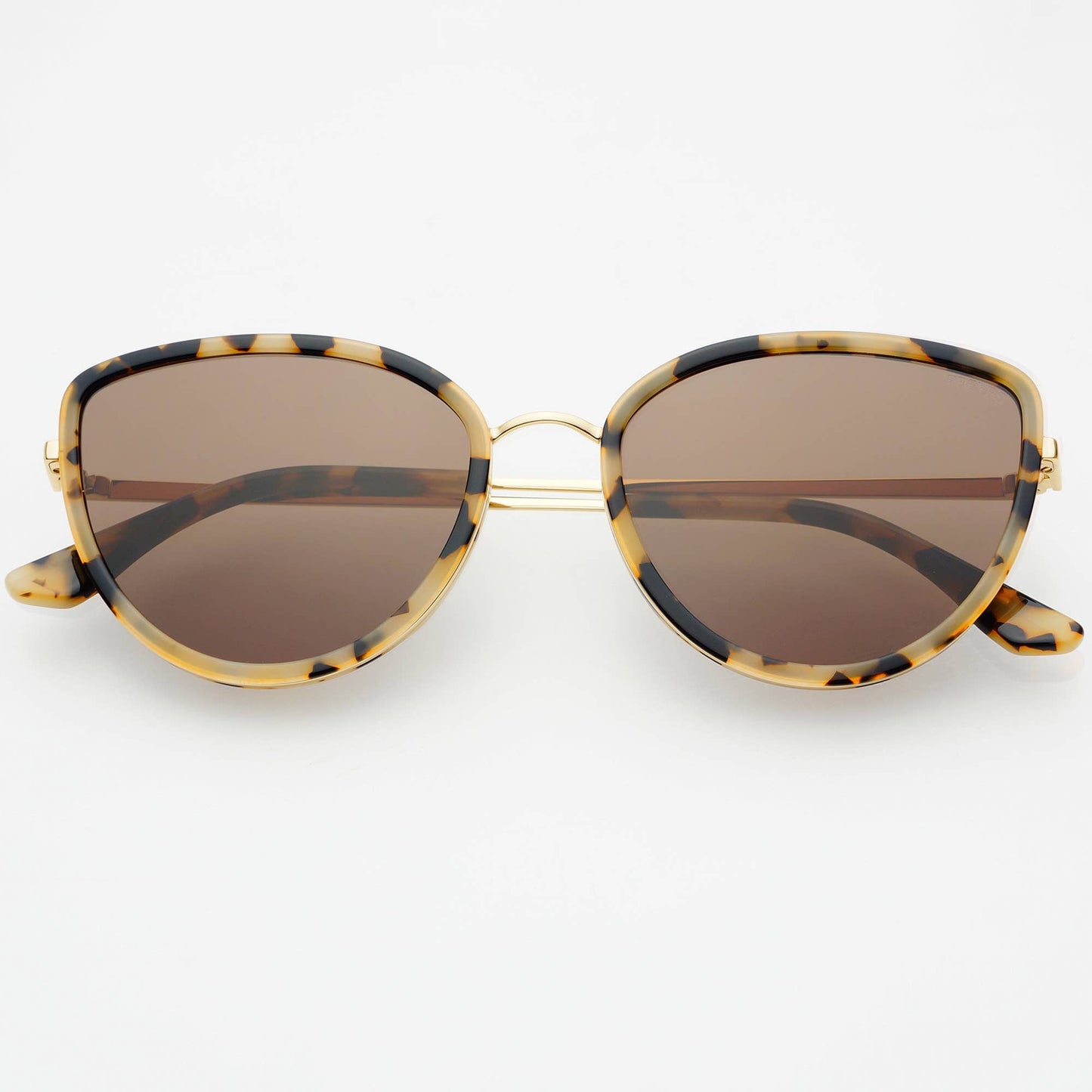 Luna Acetate Womens Cat Eye Sunglasses, Milky Tortoise