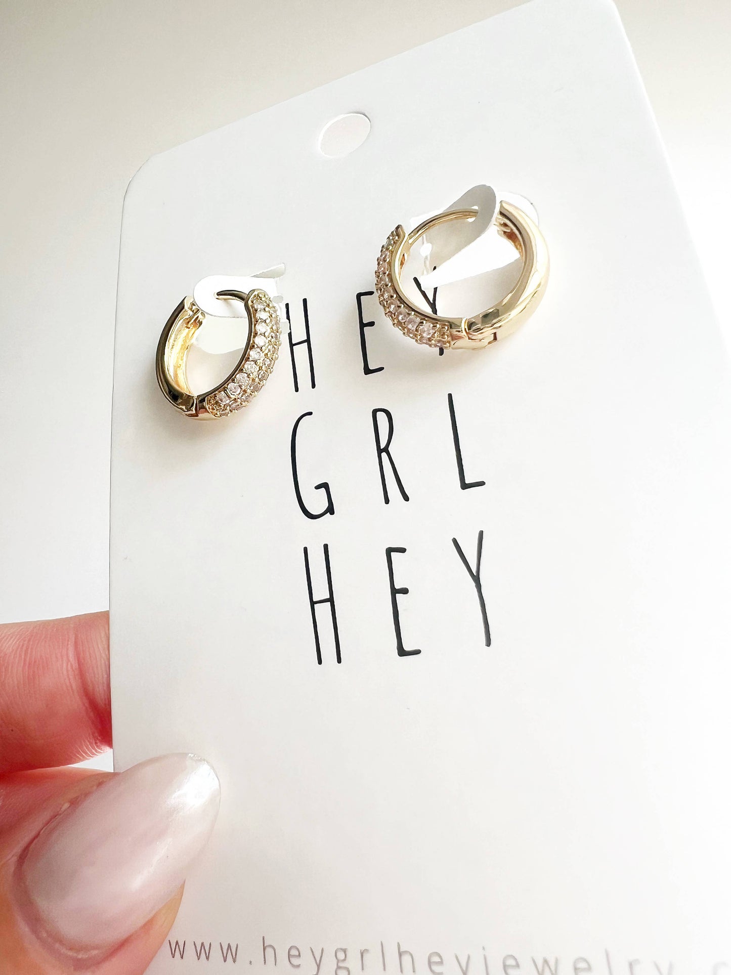 “You Sparkle, Baby” Hoop Earrings