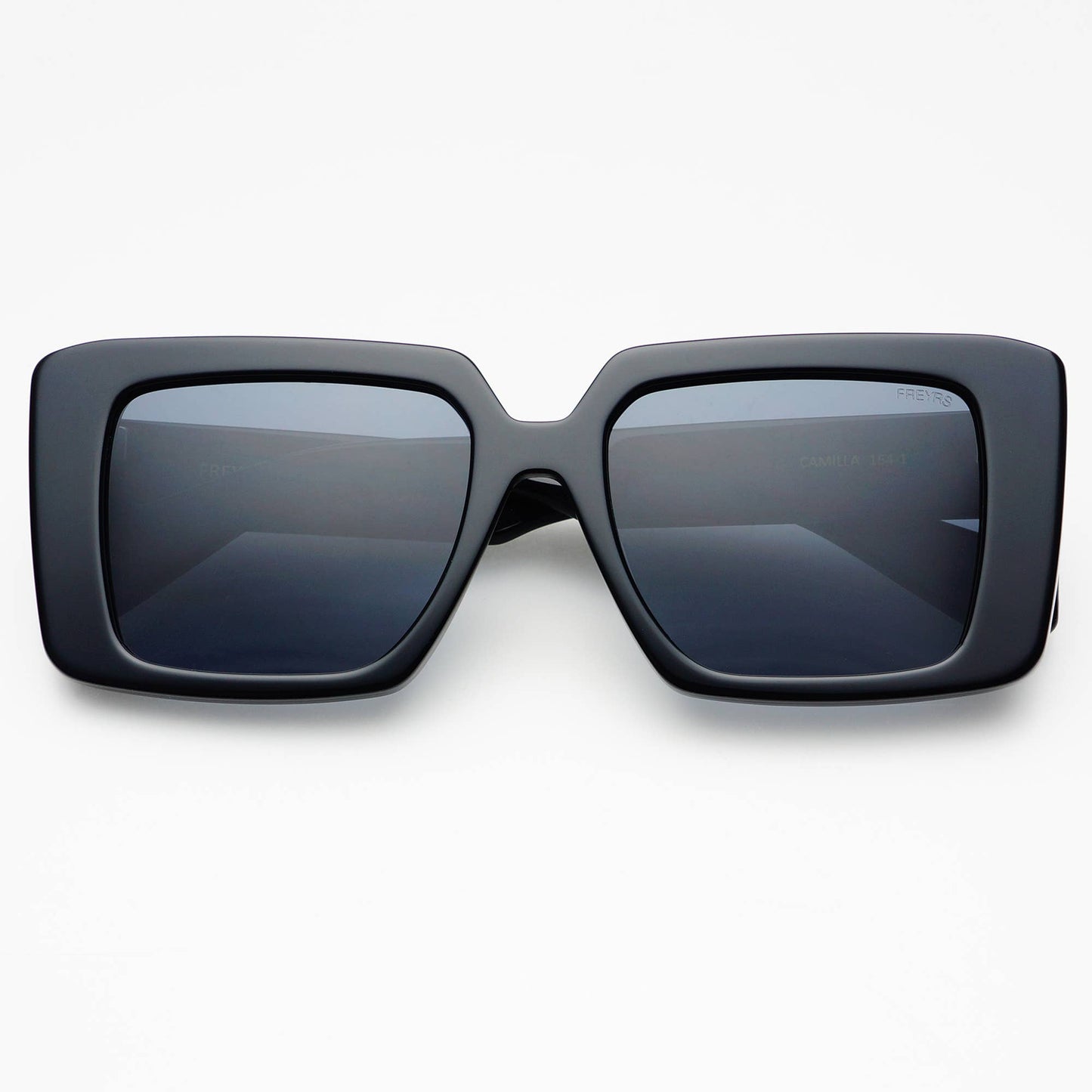 Camilla Acetate Womens Rectangular Sunglasses, Black