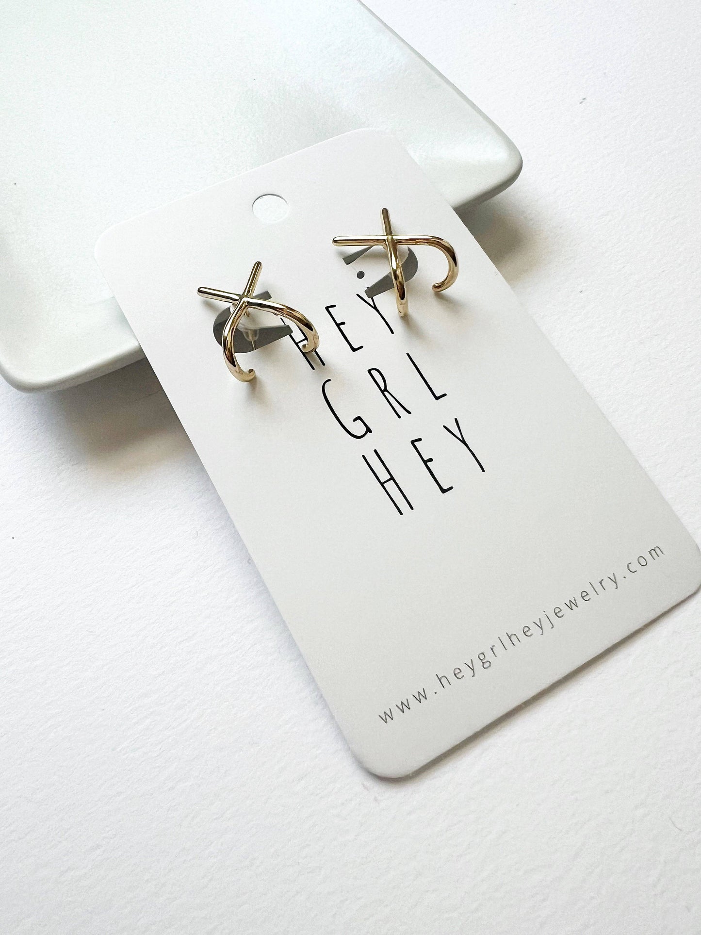 X Marks the Spot Stud Earrings