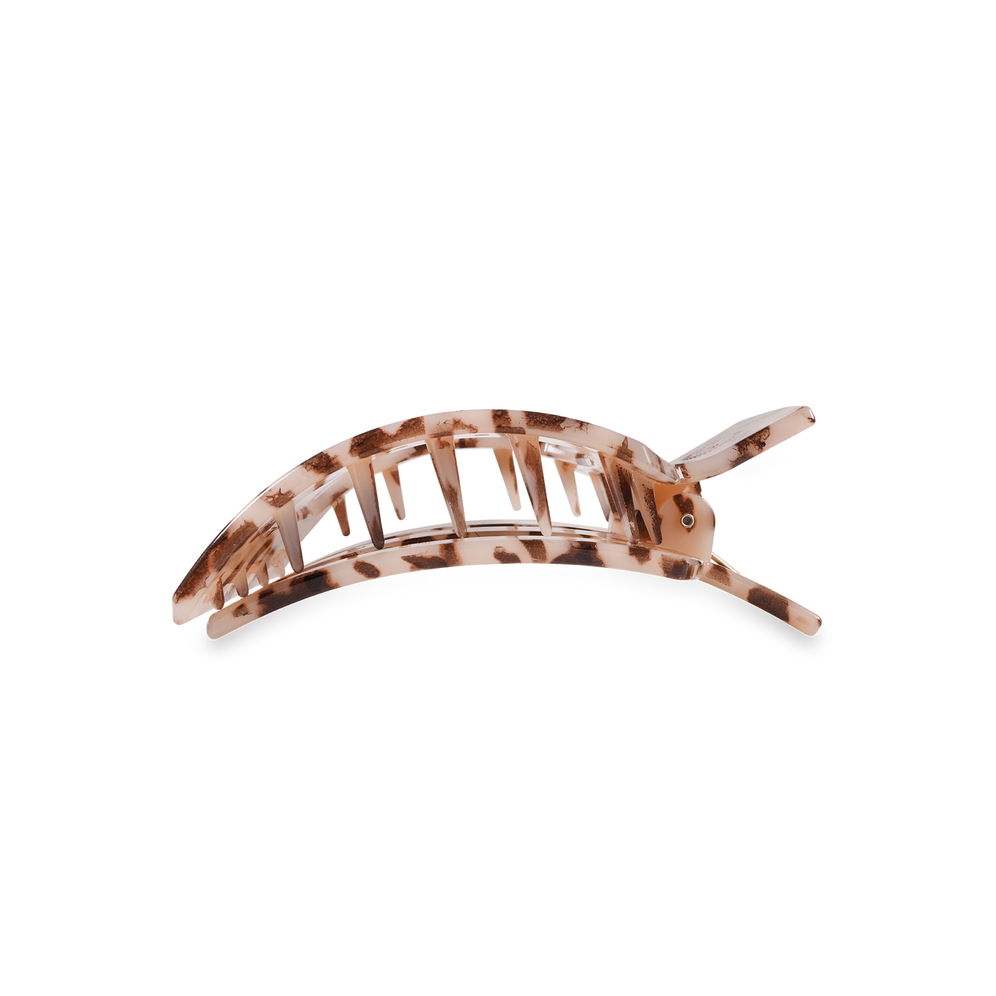 Blonde Tortoise Square Flat Hair Clip, Medium