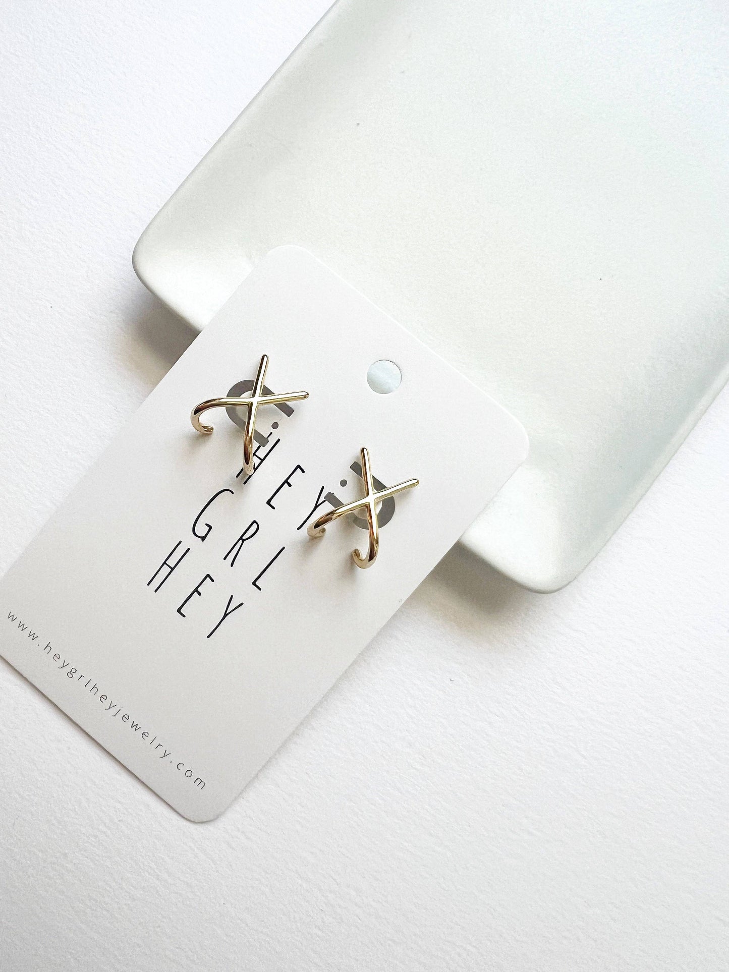 X Marks the Spot Stud Earrings