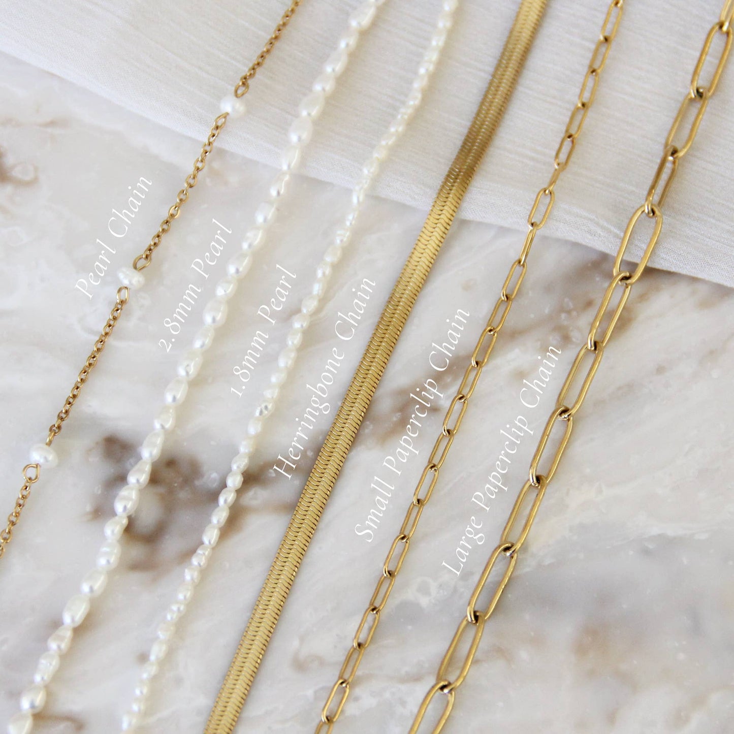 Small Paperclip Chain Bracelet, Gold