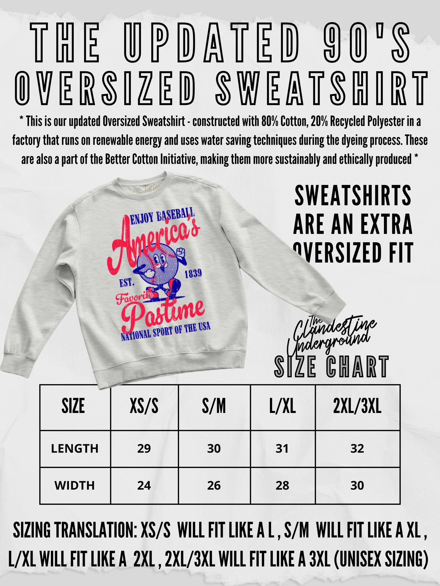 Salty Sardines Sweatshirt (Oat Heather)
