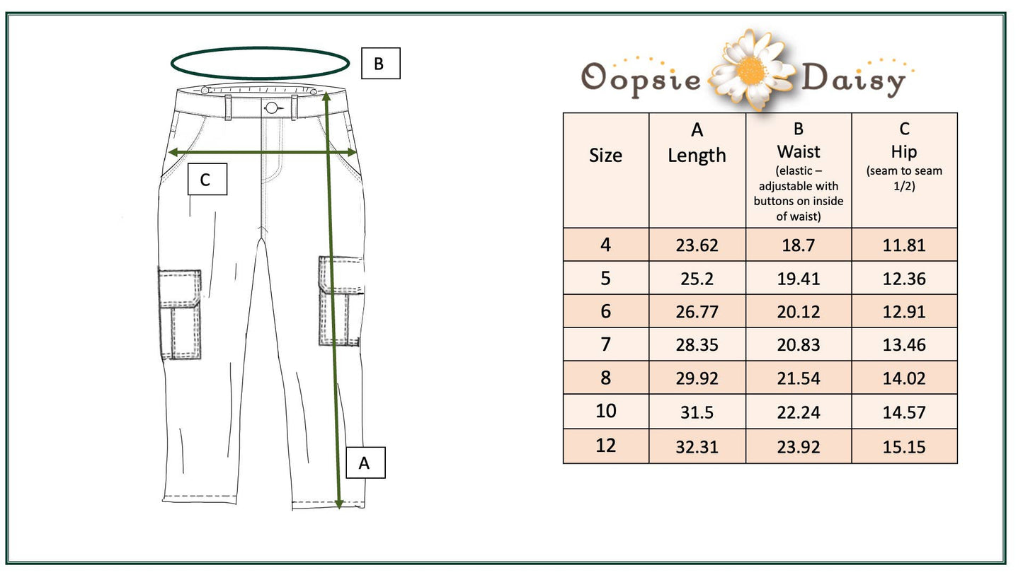 Mia Light Wash Cargo (Kids)