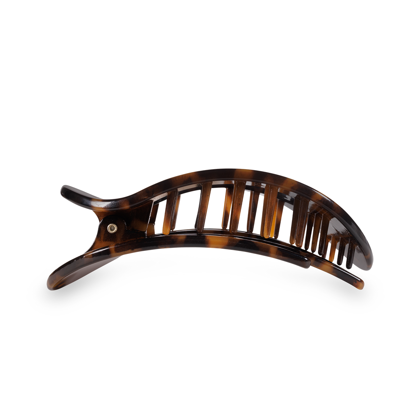 Round Flat Hair Clip | Tortoise | Medium